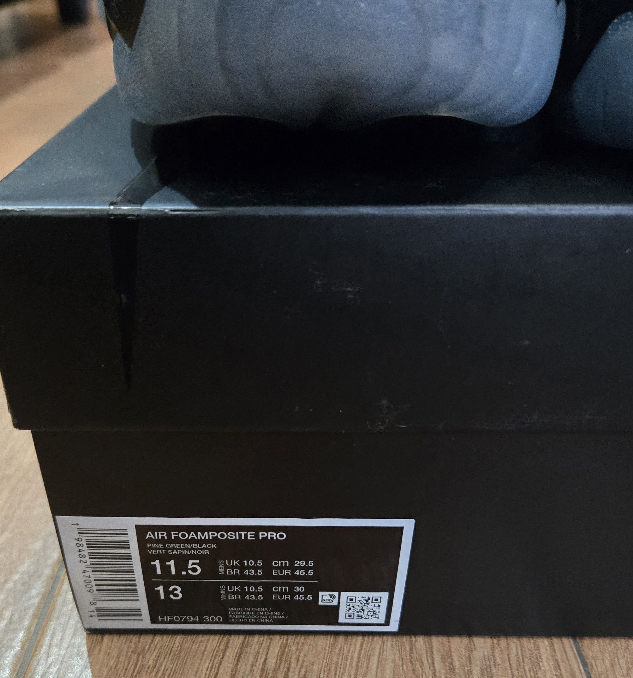 Nike Nike Air Foamposite Pro Pine Green Size US 11.5 / EU 44-45 - 3 Thumbnail