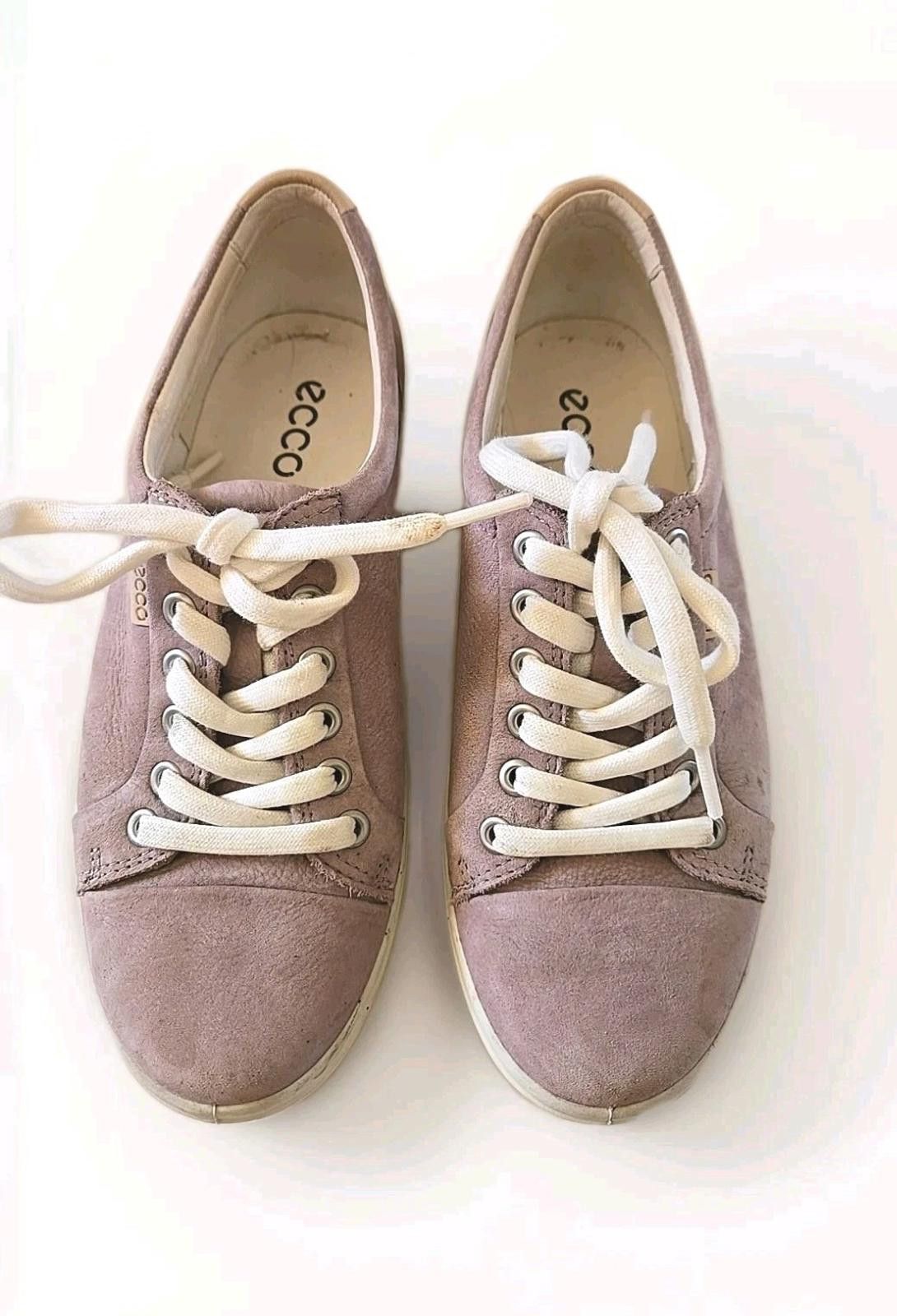 Ecco ECCO Soft Women's Suede Leather Shoes Sz 6.5 Pink EUR 37 Size US 6.5 / IT 36.5 - 1 Thumbnail