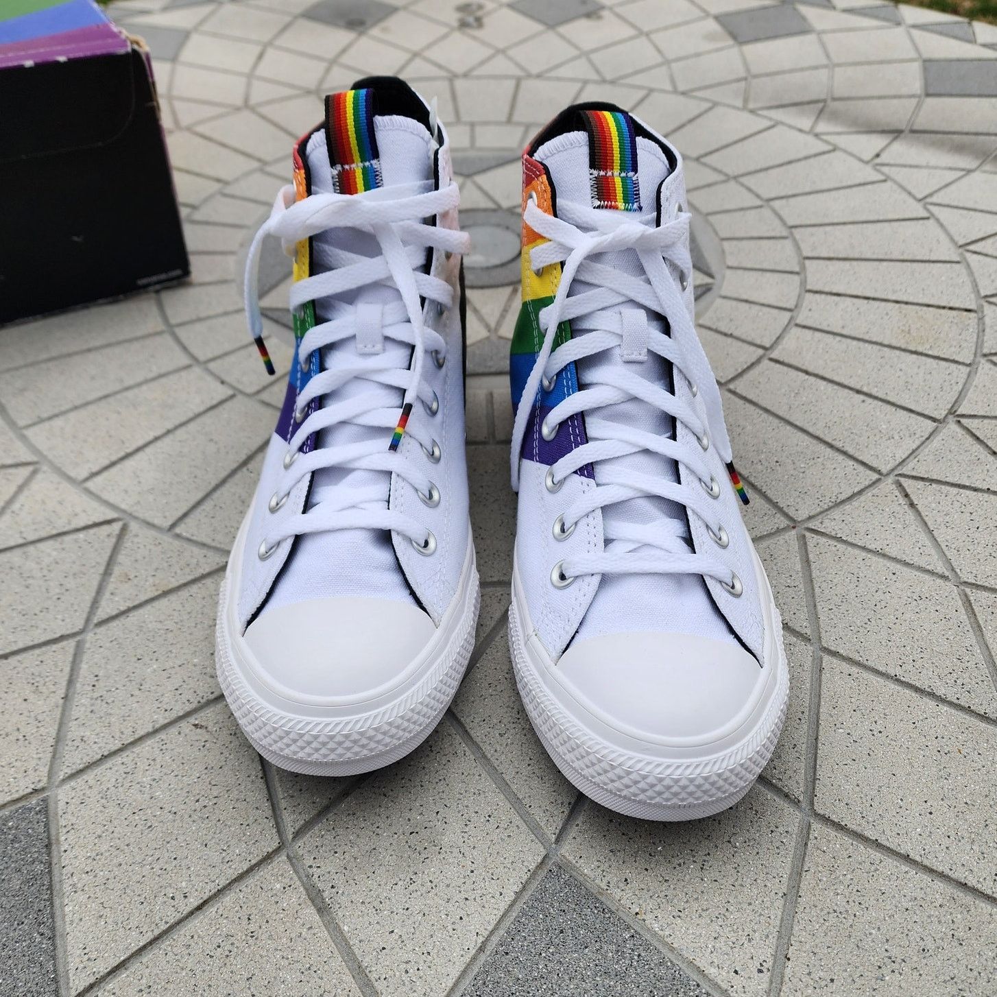 Converse Converse Chuck Taylor All Star Pride Canvas Hi Top Sneakers Size US 11 / IT 41 - 3 Thumbnail