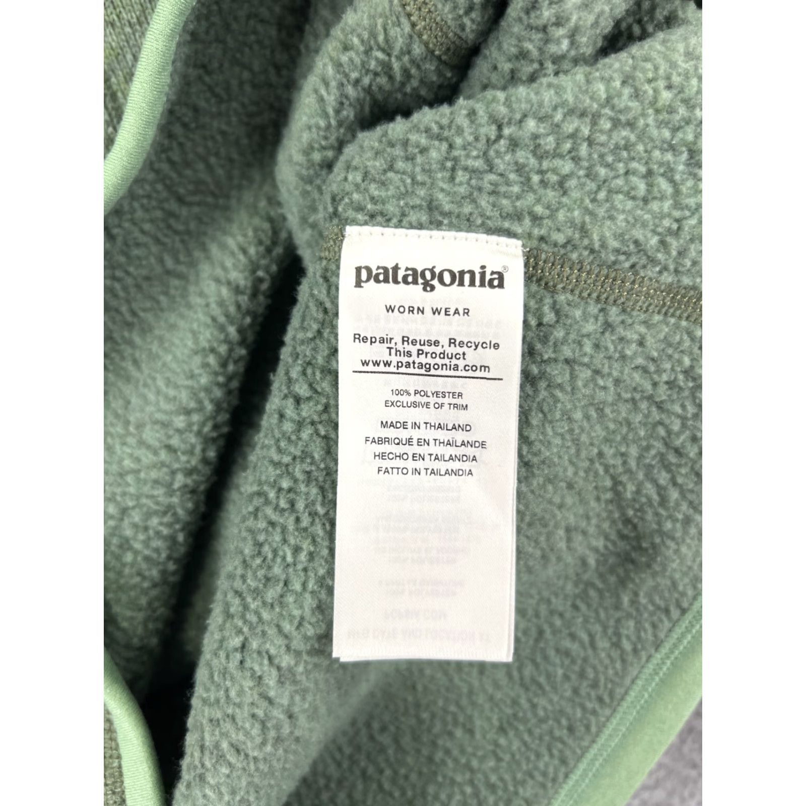 Patagonia Patagonia Jacket Womens Small Green Zip Mock Neck Fleece Cozy Sustainable Size S / US 4 / IT 40 - 4 Thumbnail