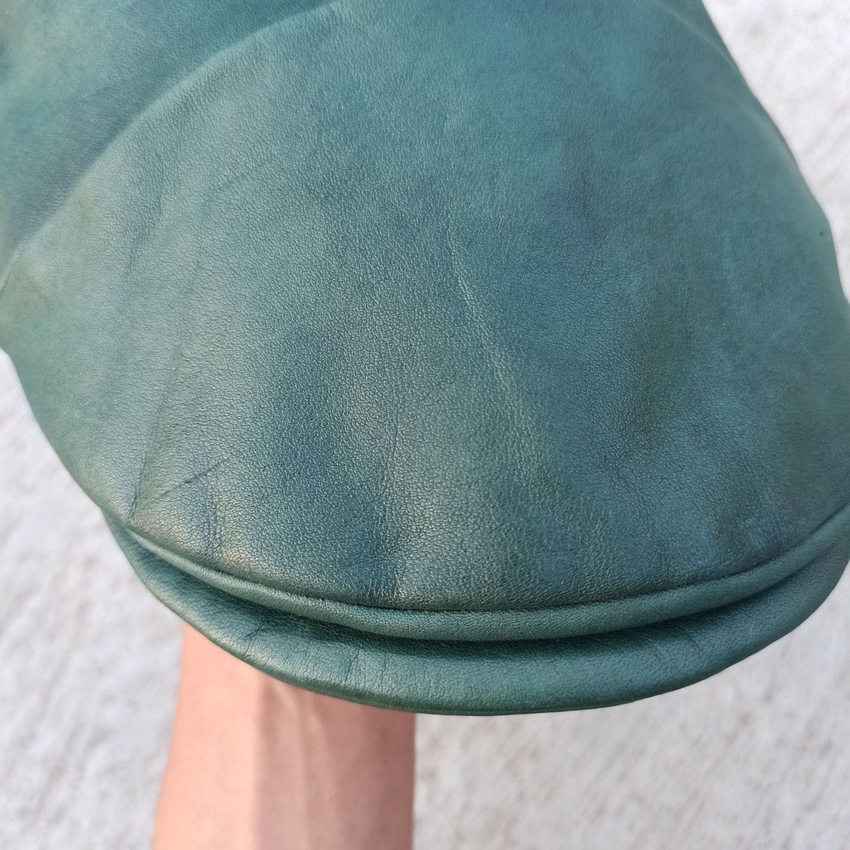 CA4LA × Leather Leather. Forest green flatcap by CA4LA Size 34 - 11 Thumbnail