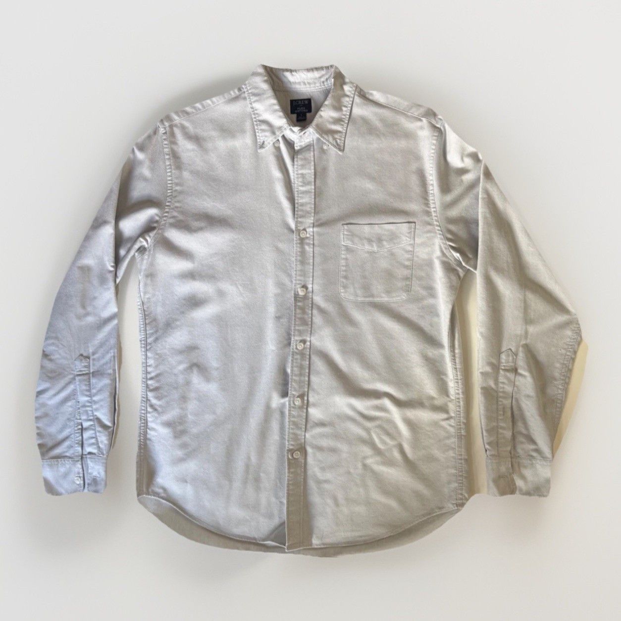 J.Crew J Crew Flex Oxford Shirt Mens L Button Down Cotton Gray Size US L / EU 52-54 / 3 - 1 Thumbnail