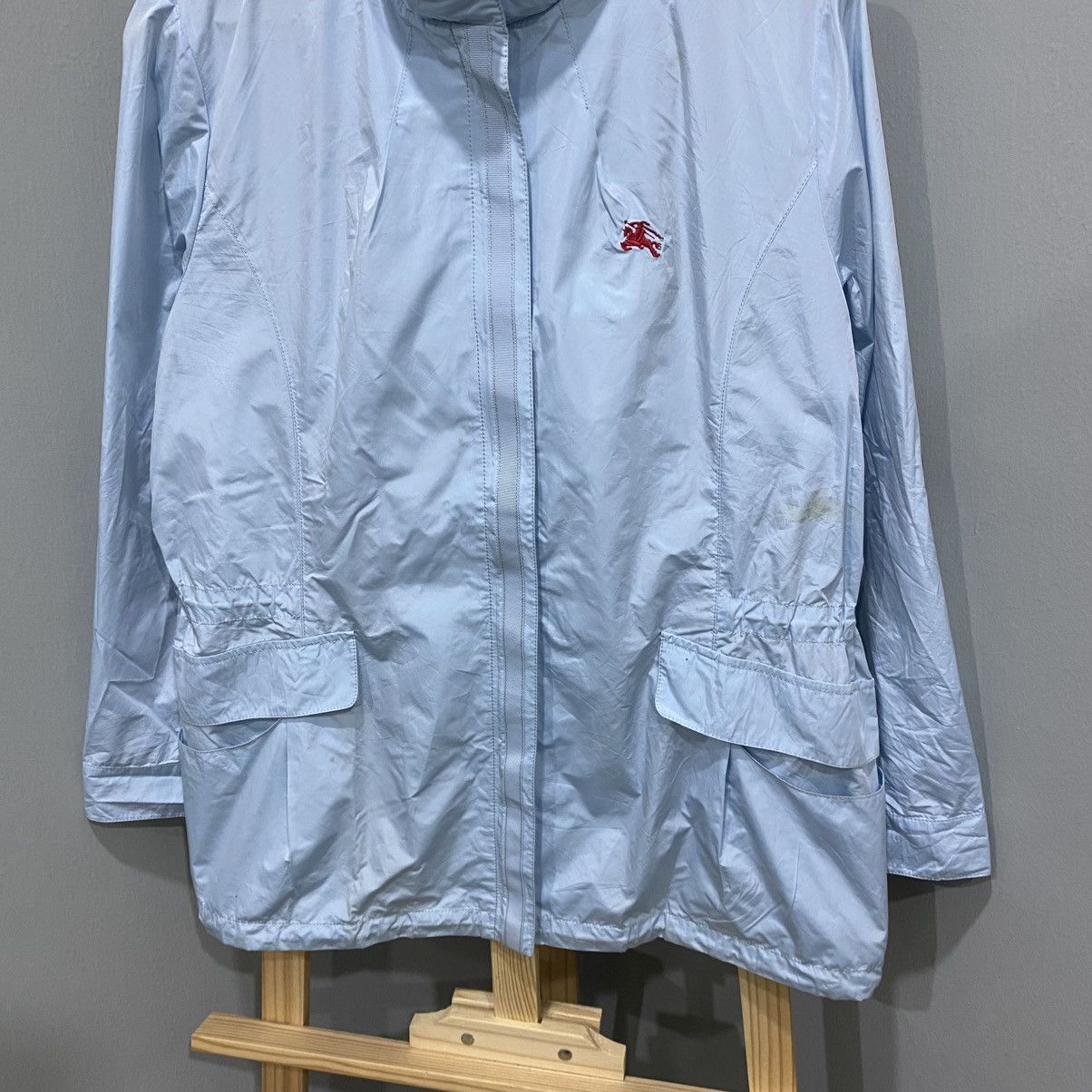 Burberry Prorsum Vintage Burberrys Light Blue Windbreaker Made In UK Size US L / EU 52-54 / 3 - 5 Thumbnail