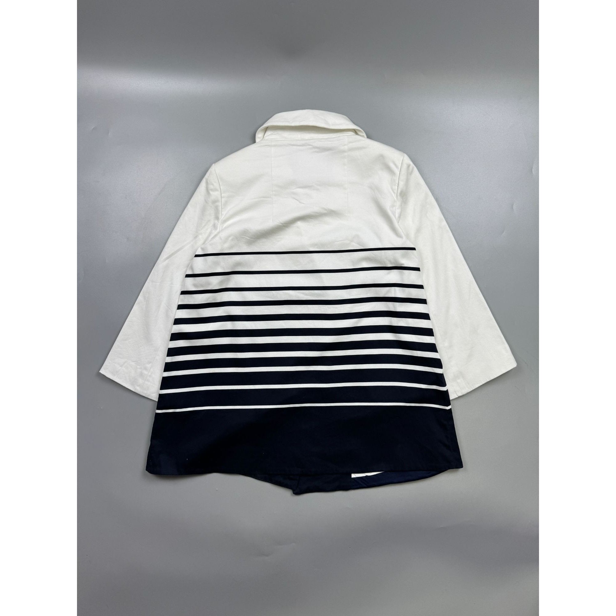 Paul & Shark Paul & Shark Double Breasted Striped Coat (Y1222) Size M / US 6-8 / IT 42-44 - 9 Thumbnail