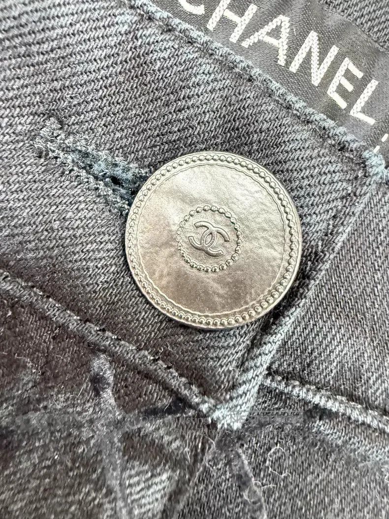 Chanel Chanel Diamond plaid jeans Size 26" / US 2 / IT 38 - 4 Thumbnail