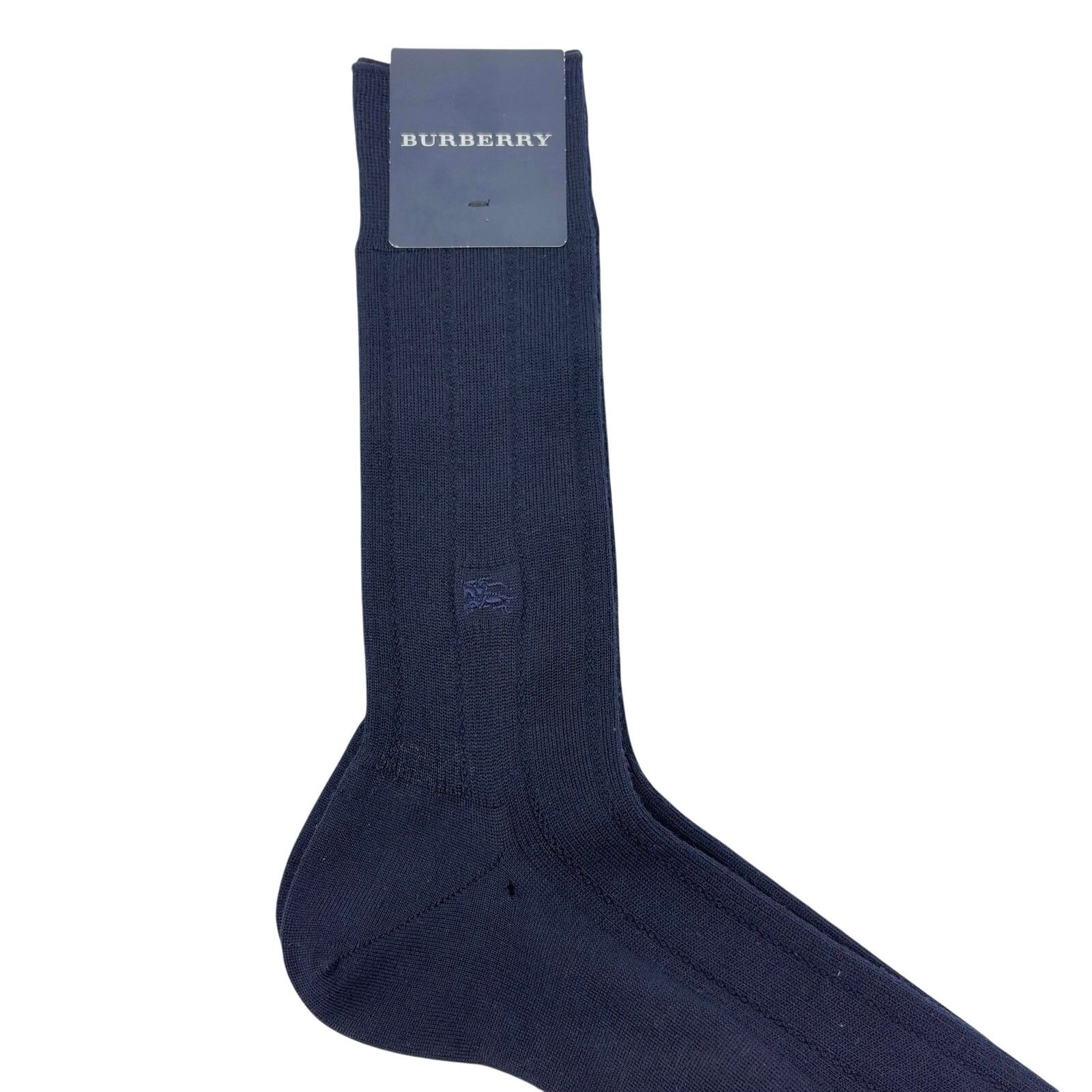 Burberry Burberry Navy Blue Dress Socks Size ONE SIZE - 3 Thumbnail