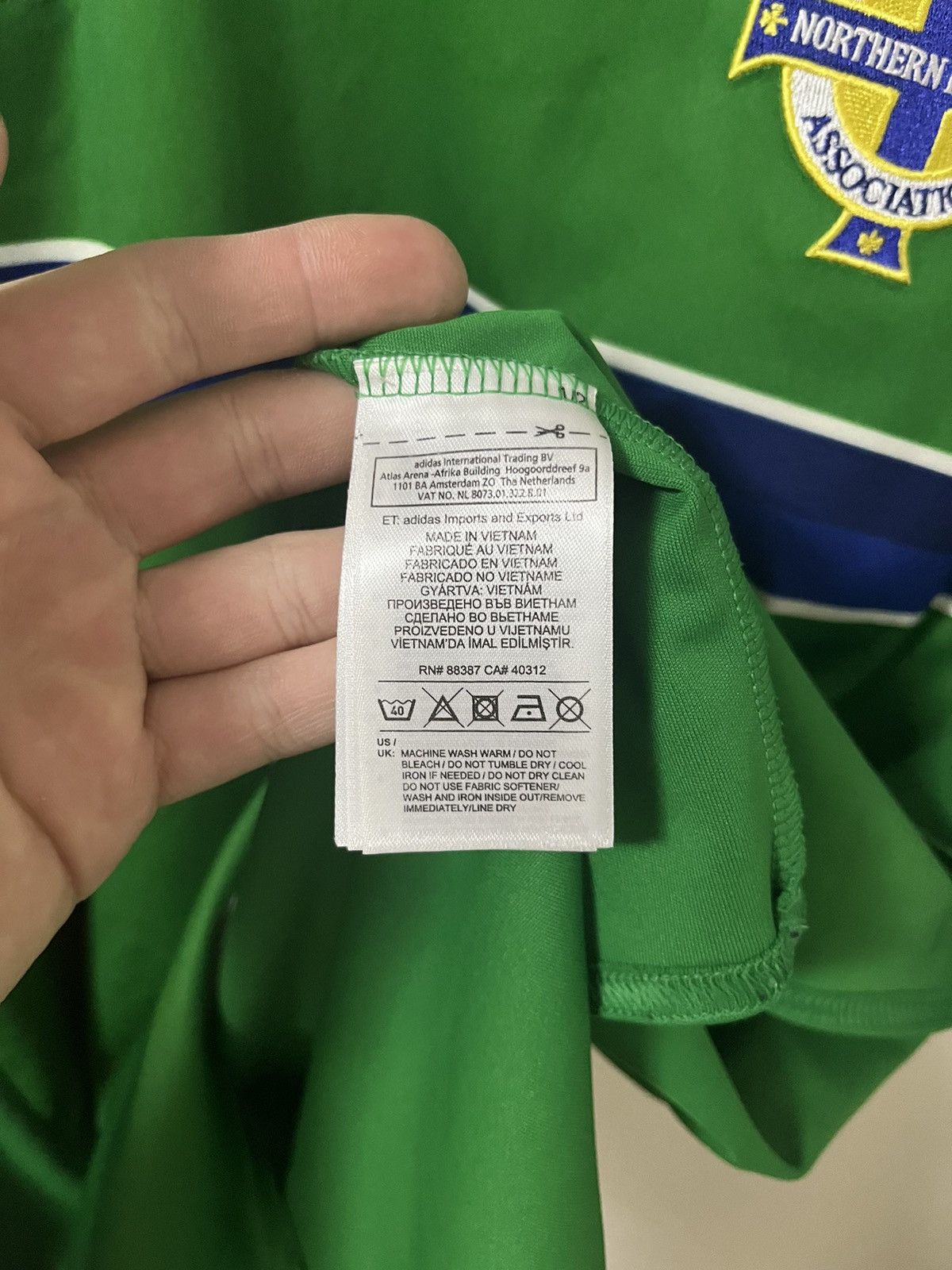 Vintage Adidas Northern Ireland 2016/17 Vintage Home Jersey Size US M / EU 48-50 / 2 - 8 Thumbnail