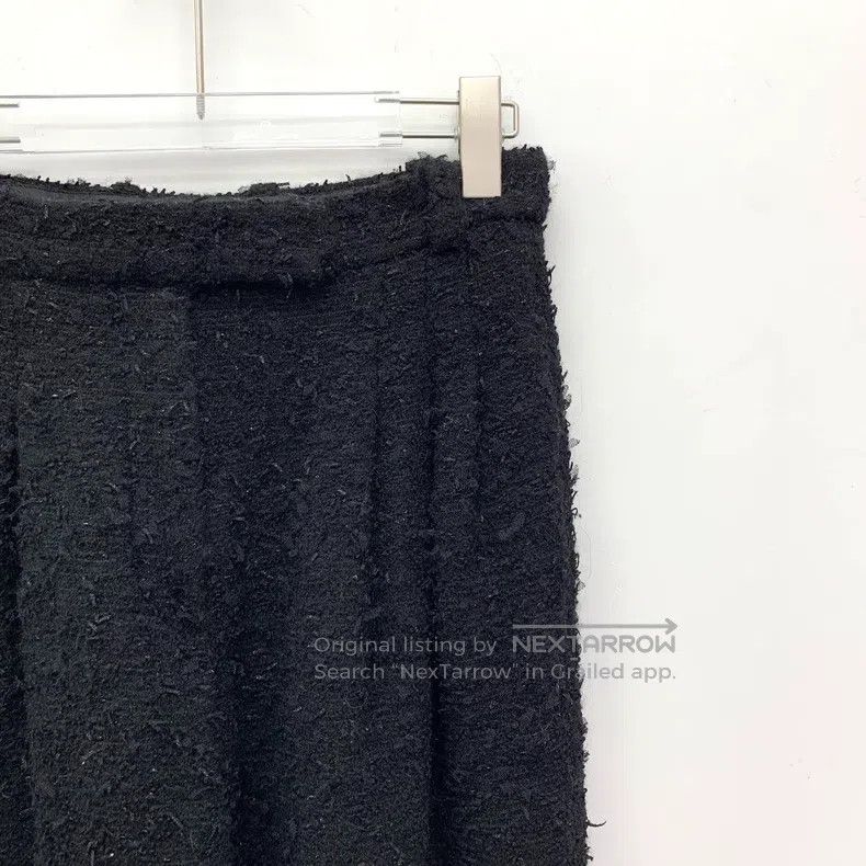 Chanel Chanel Black woollen tweed casual trousers Size 25" / US 0 / IT 36 - 3 Thumbnail