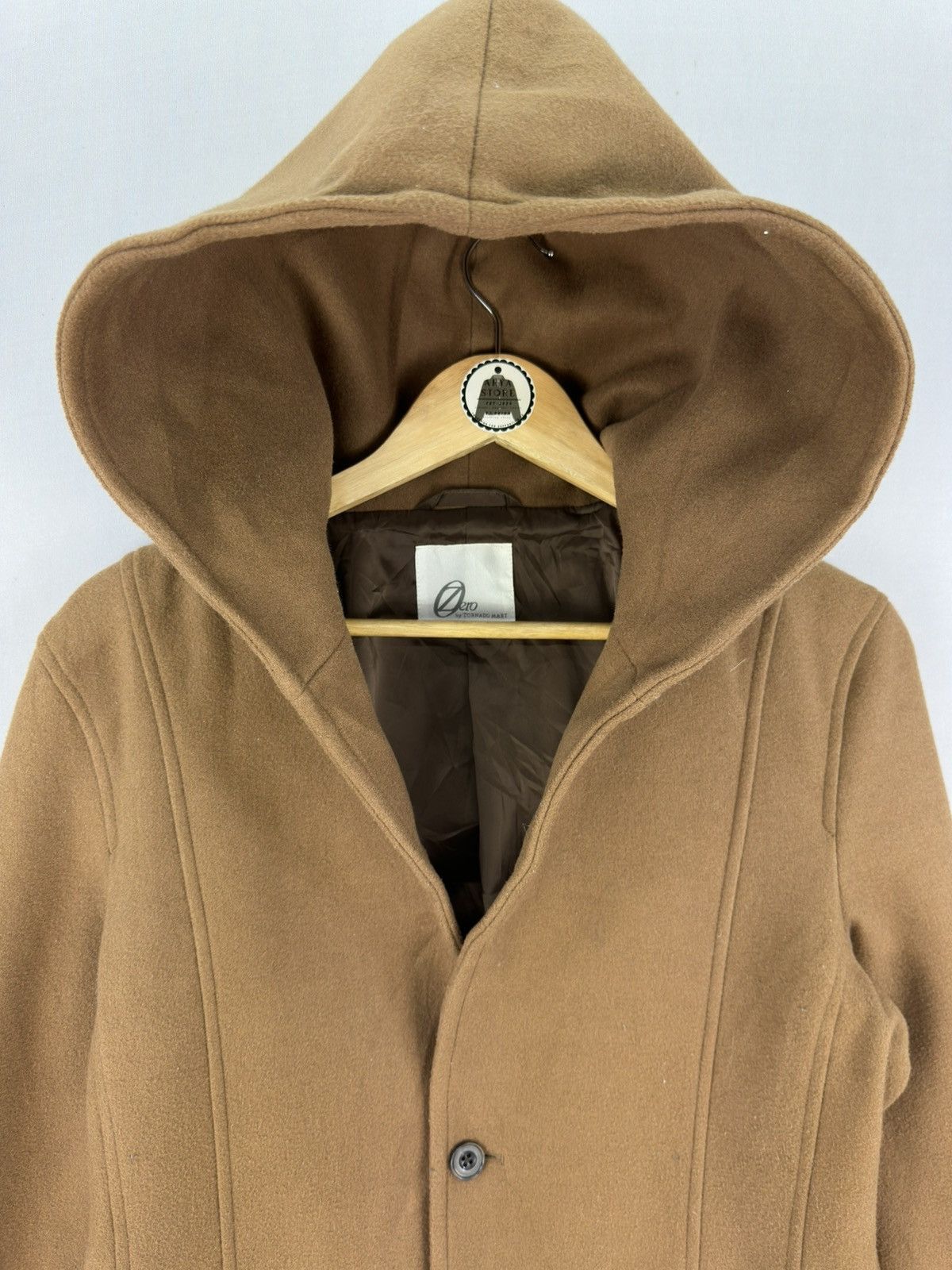 Tornado Mart Zero by Tornado Mart Wool Coat Hooded Jacket Size US M / EU 48-50 / 2 - 7 Thumbnail