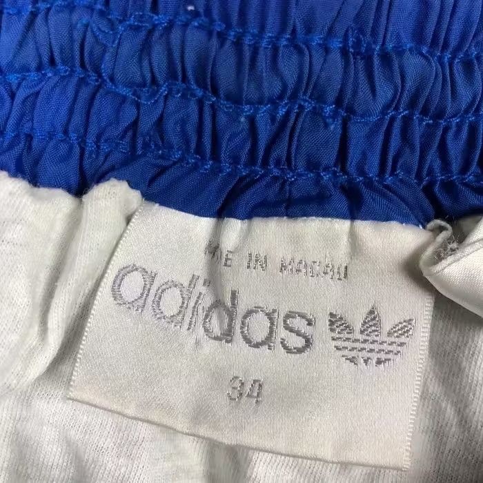 Adidas × Vintage Mens Shorts Adidas Vintage 80s Nylon Blue Size M Size US 33 - 4 Thumbnail