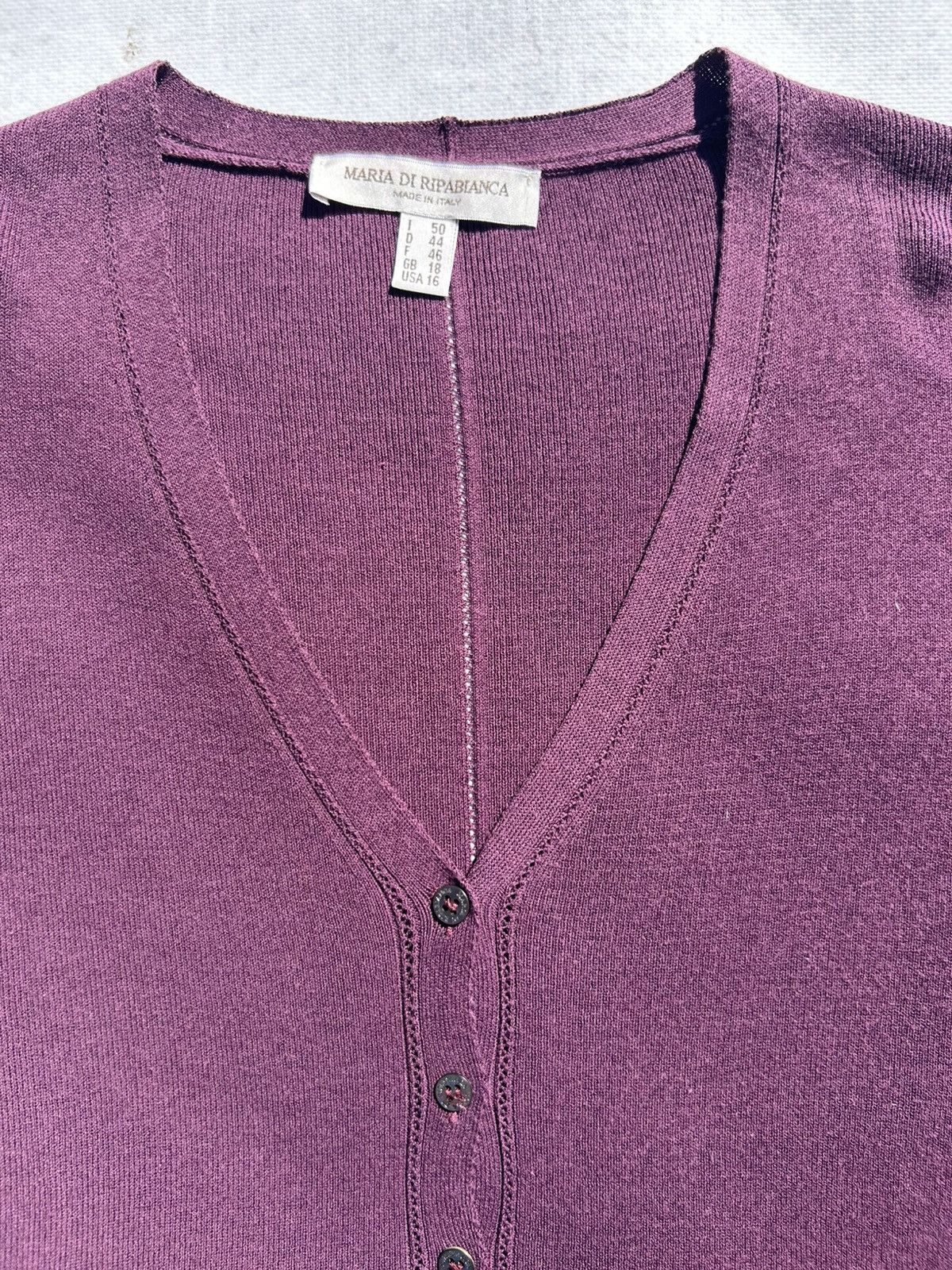 Other Maria Di Ripabianca Women Cardigan Made in Italy Size XL Size XL / US 12-14 / IT 48-50 - 5 Thumbnail