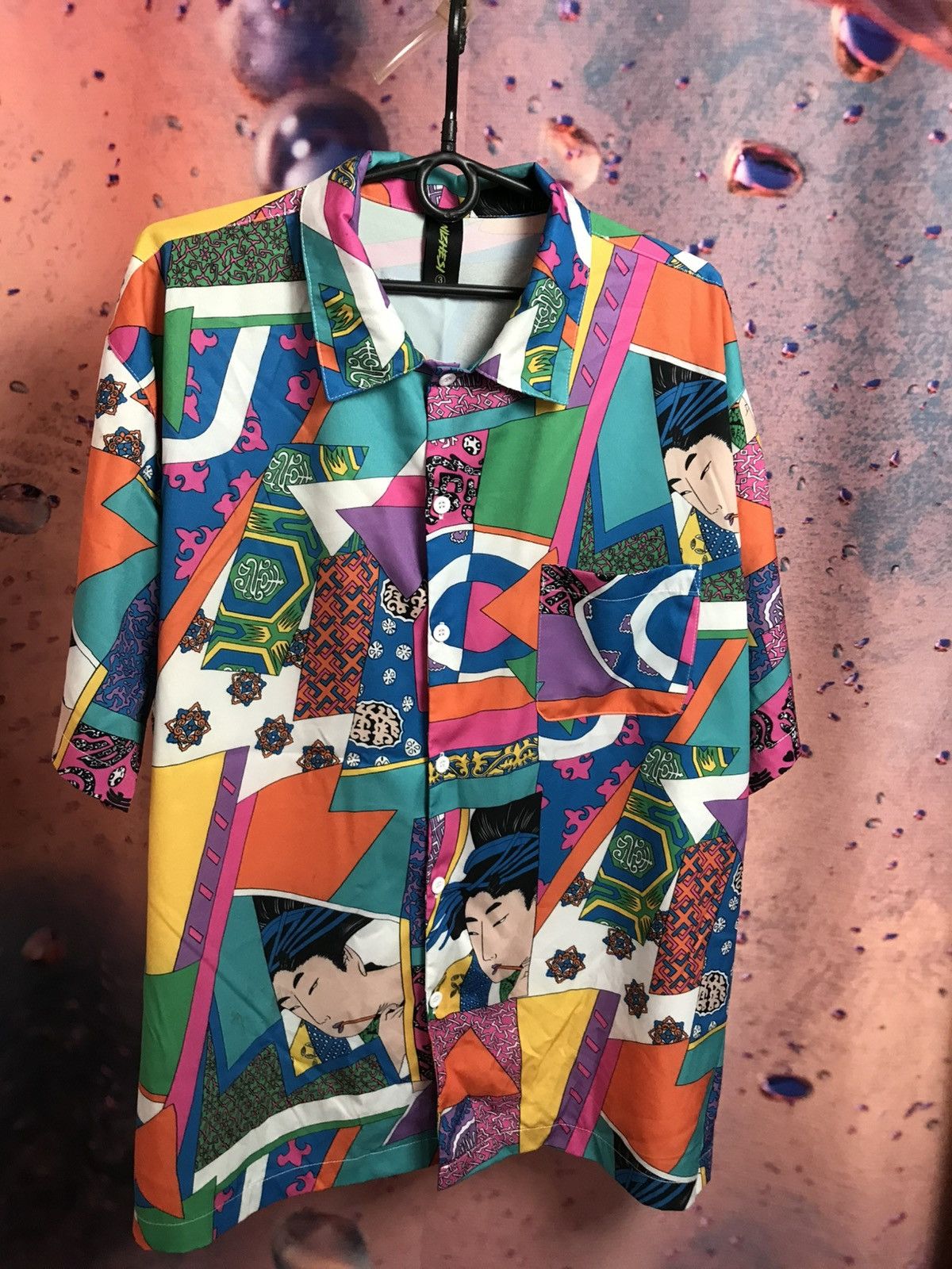 Vintage Vintage crazy Japanese style shirt Size US XL / EU 56 / 4 - 2 Thumbnail