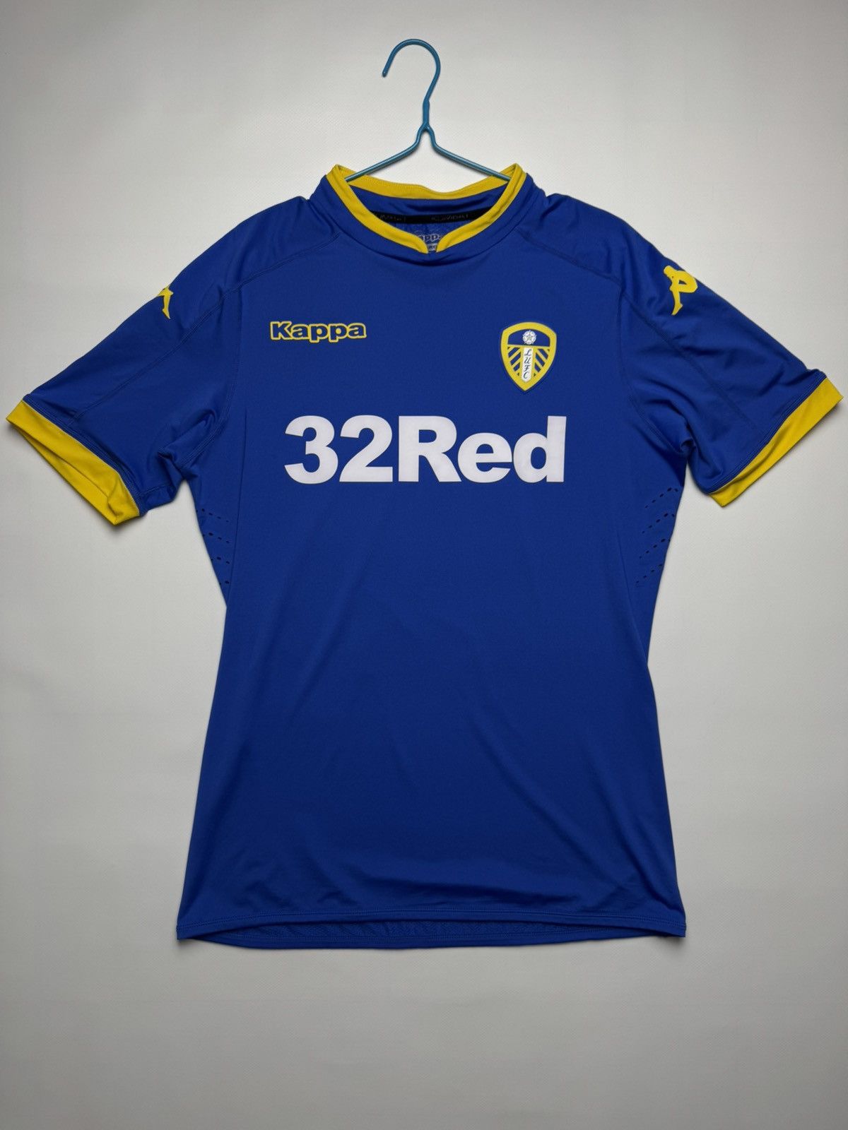 Kappa Kappa Leeds United Away Football Jersey / Blue & Yellow Size US L / EU 52-54 / 3 - 1 Thumbnail