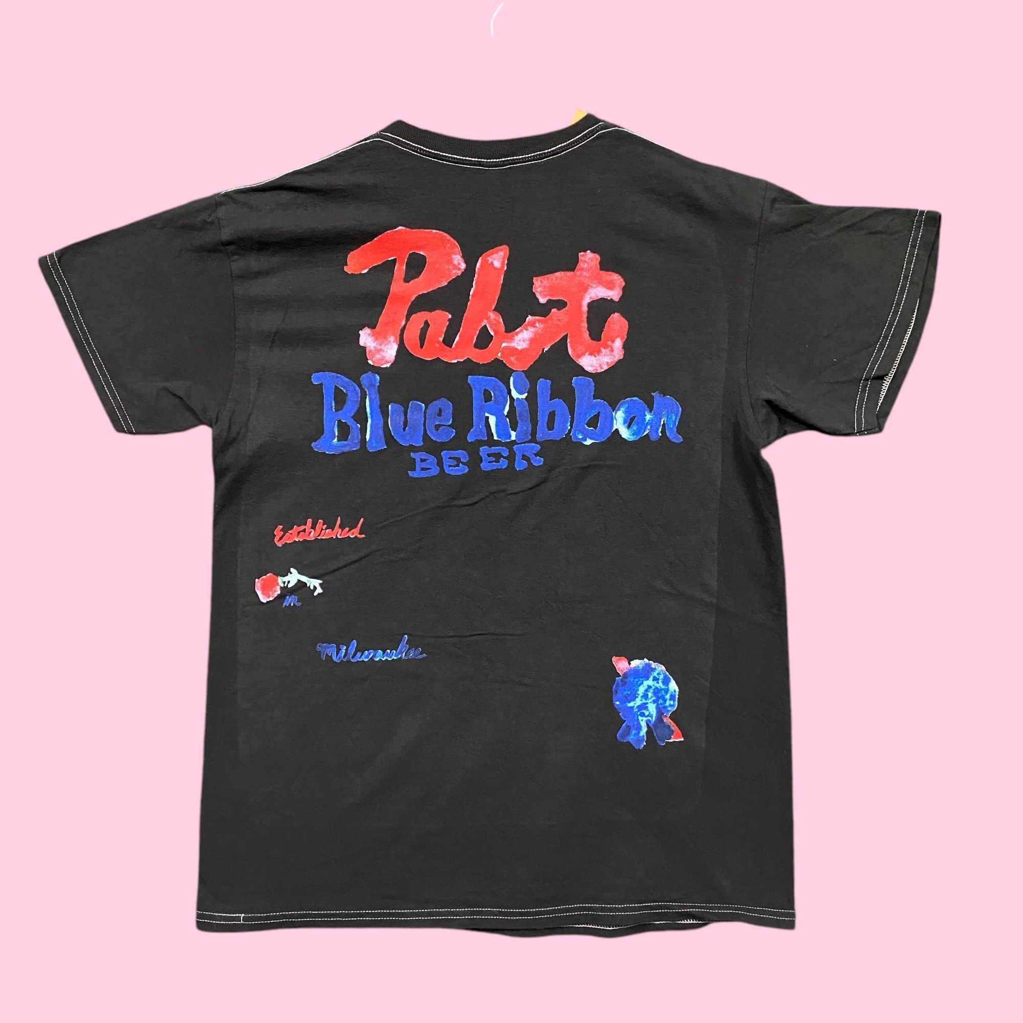 Pabst Blue Ribbon Pabst Blue Ribbon Beer The Original Watercolor Tee M Size US M / EU 48-50 / 2 - 3 Thumbnail