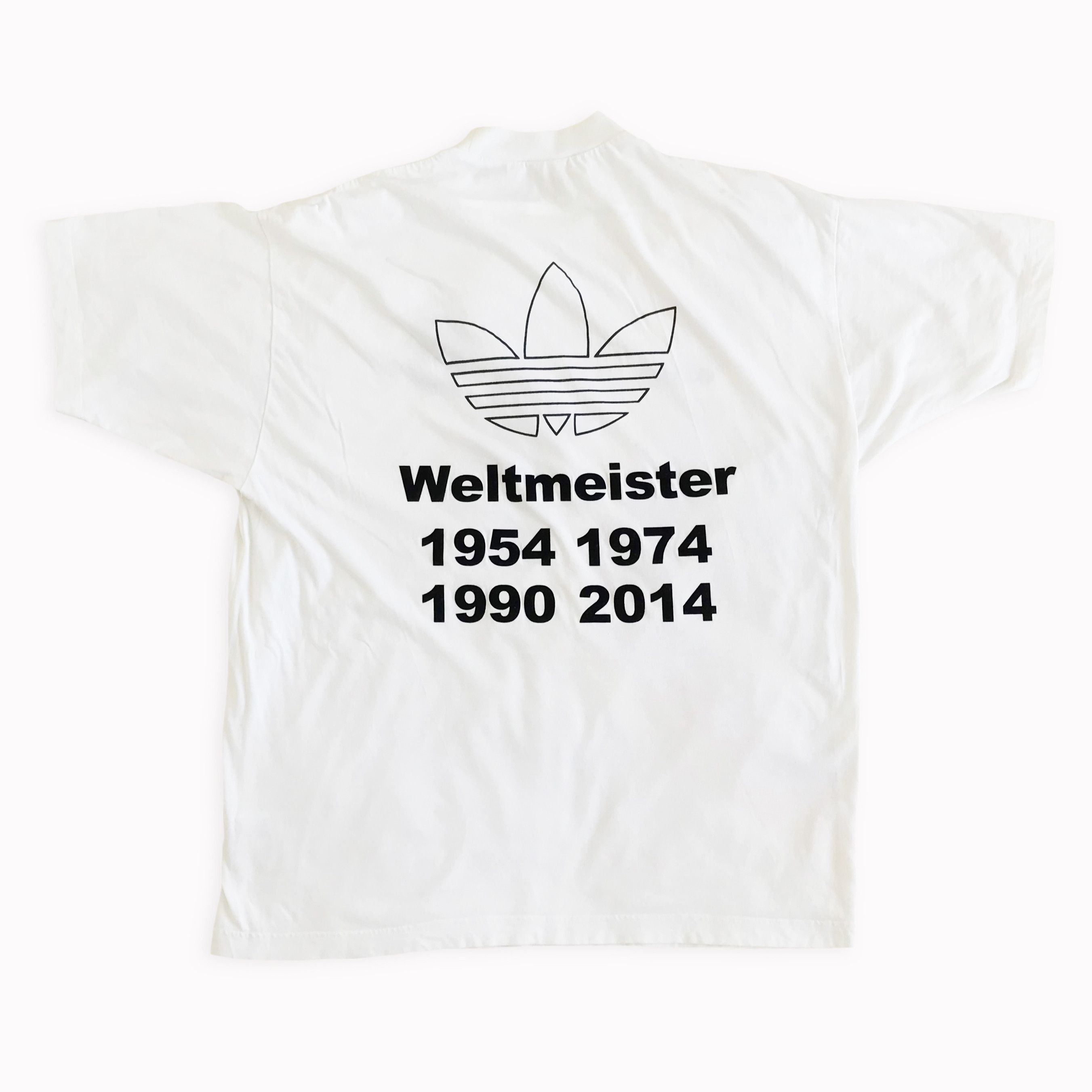 Adidas Vintage 1996 ADIDAS Germany t shirt Jersey Football Retro Size US L / EU 52-54 / 3 - 3 Thumbnail