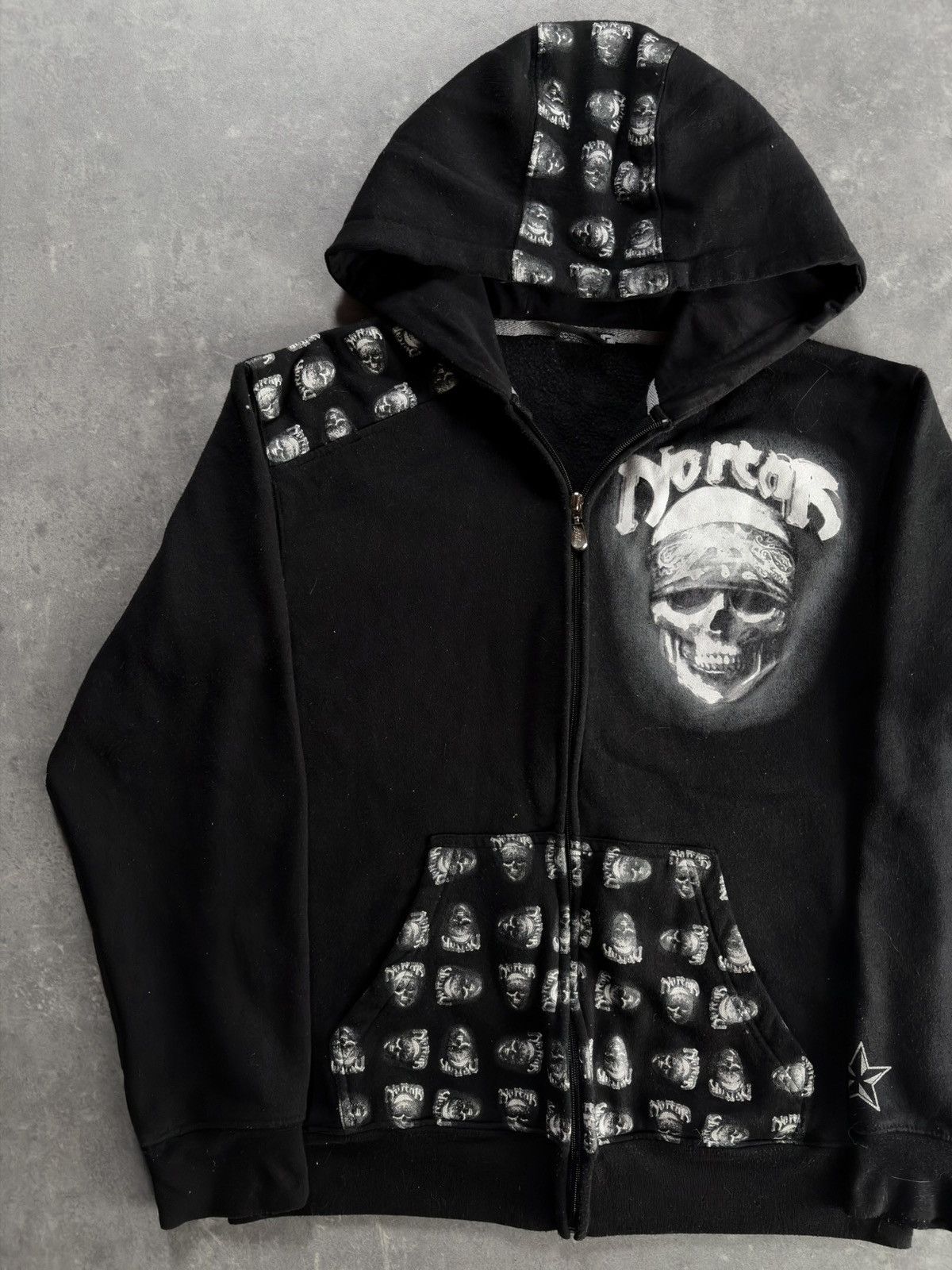 No Fear 00s No Fear Skulls Printed Zip Hoodie L M Affliction Rare Size US L / EU 52-54 / 3 - 3 Thumbnail