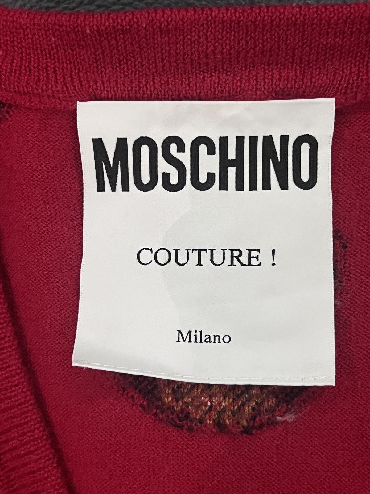 Moschino Moschino by Jeremy Scott Teddy Bear Graphic Knit Cardigan Size US XS / EU 42 / 0 - 10 Thumbnail