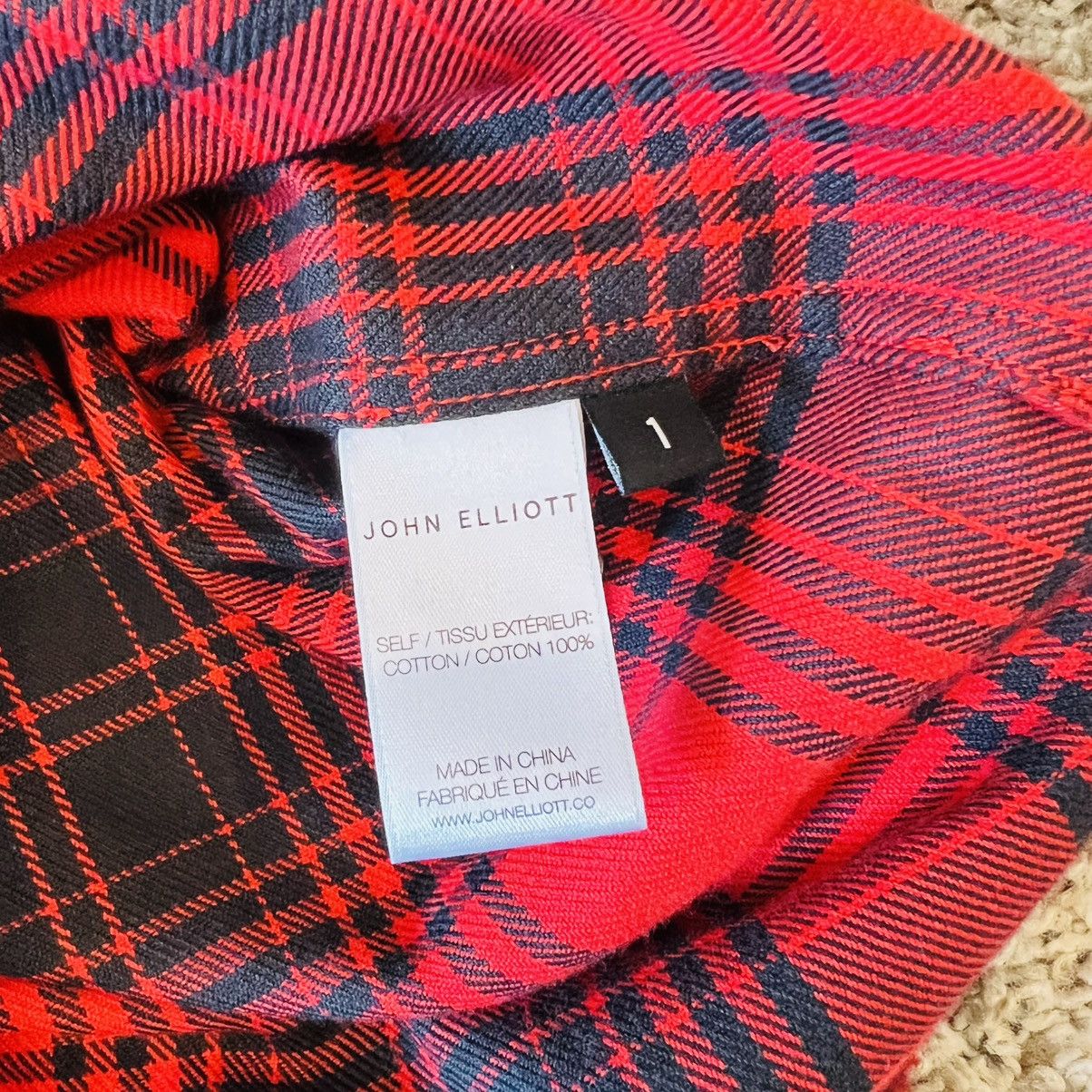 John Elliott John Elliott Red Flannel Shirt Button Up Size US S / EU 44-46 / 1 - 5 Thumbnail