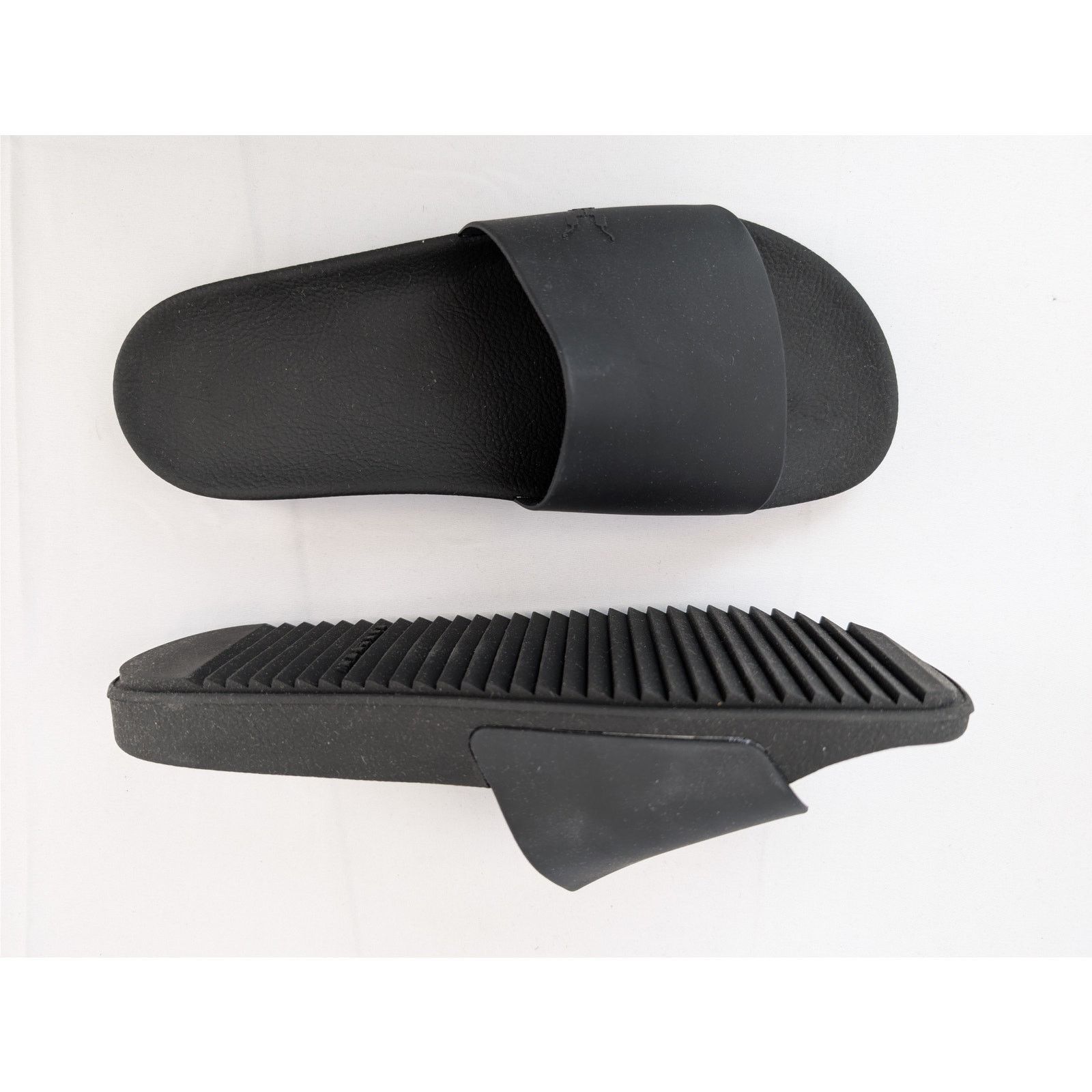 Rick Owens Drkshdw o1rshd1 Scarpe Shower Slides Slipper in Black Size US 11 / EU 44 - 1 Thumbnail