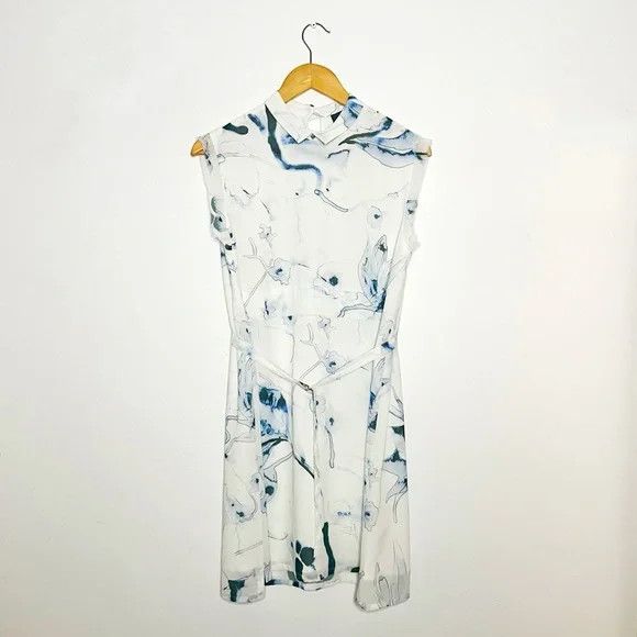 Diesel Diesel | Watercolor Effect Collared Dress Size S / US 4 / IT 40 - 3 Thumbnail