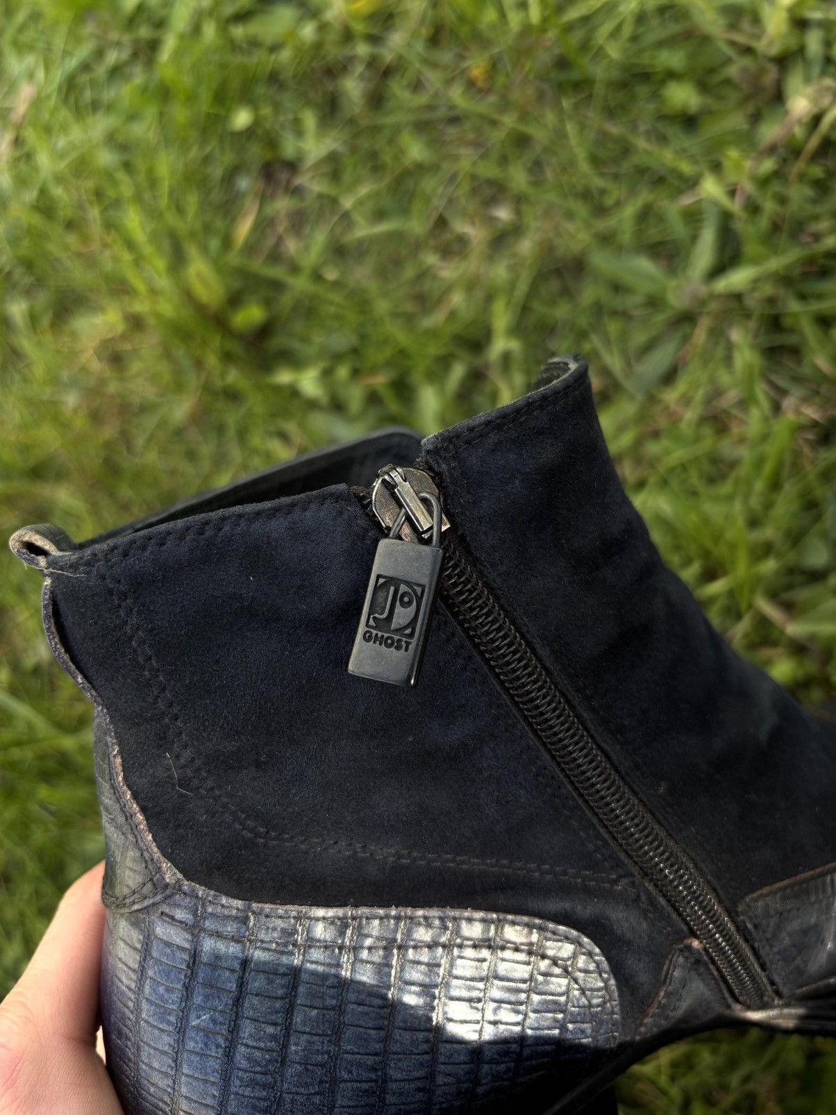 Jo Ghost Jo Ghost Handmade Leather Navy Blue Made in Italy | Size 40 Size US 7.5 / EU 40-41 - 12 Thumbnail