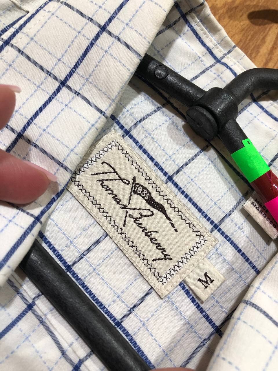 Burberry Thomas Burberry Check Shirt Embroidered Logo Size US M / EU 48-50 / 2 - 2 Thumbnail