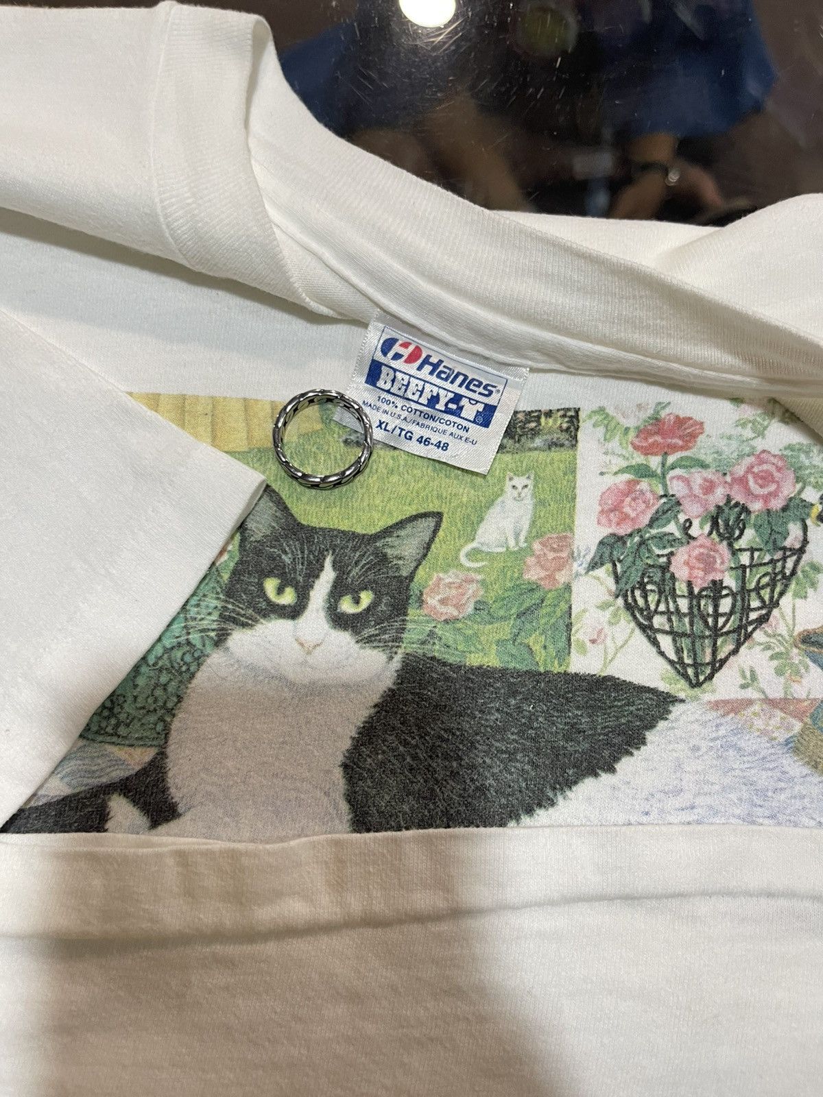 Arts & Science Vintage Art Cats 90s Mimi Vang Olsen T Shirt XL Size US XL / EU 56 / 4 - 5 Thumbnail