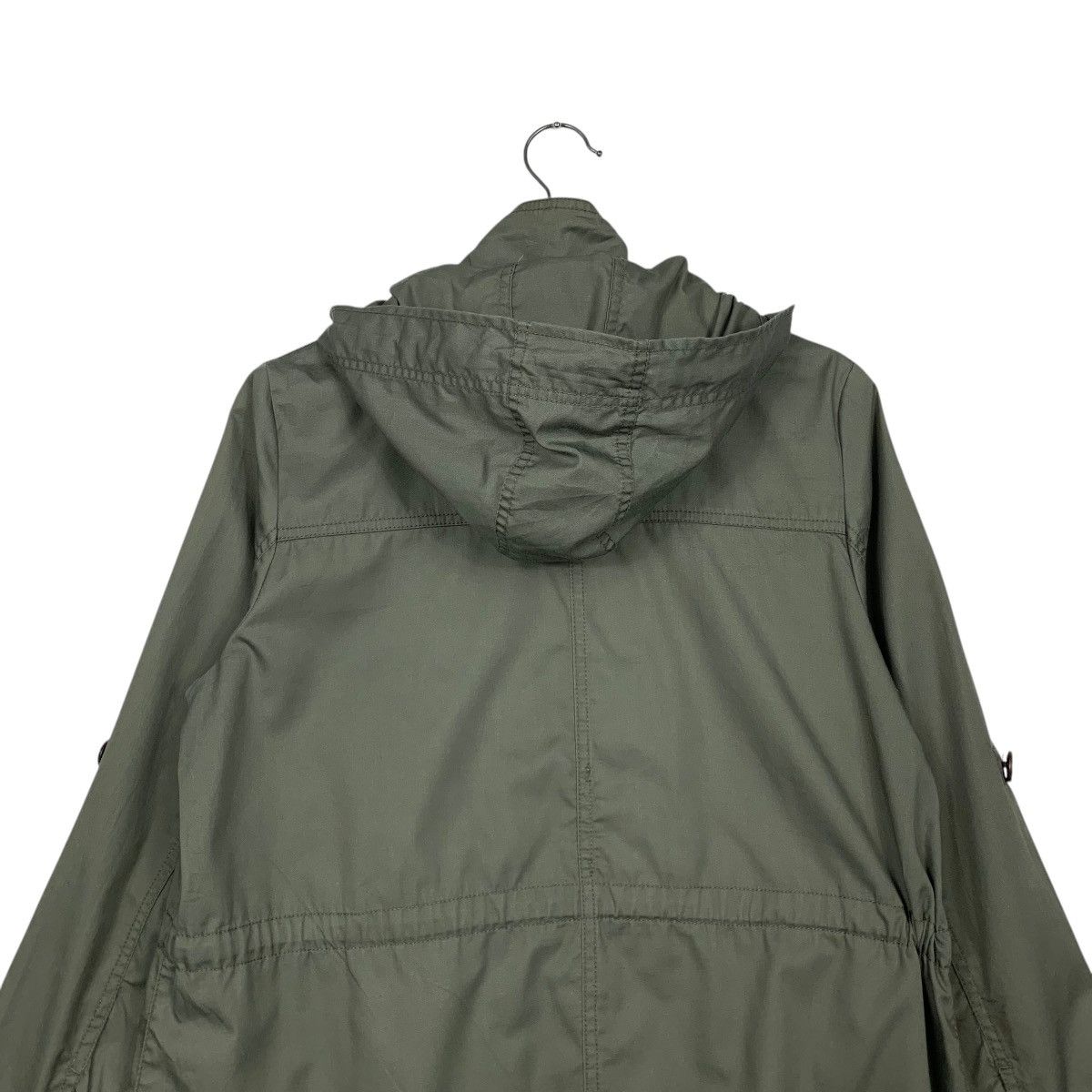Japanese Brand ALLER BIEN Olive Green Button Parka Hoodie Jacket #2450-C110 Size US L / EU 52-54 / 3 - 18 Thumbnail