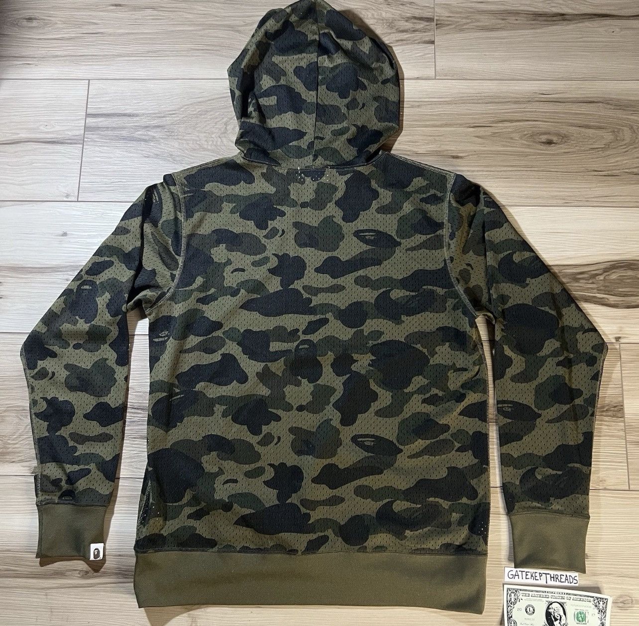 Bape Bape Camo Mesh Pullover Hoodie Size US XL / EU 56 / 4 - 16 Thumbnail