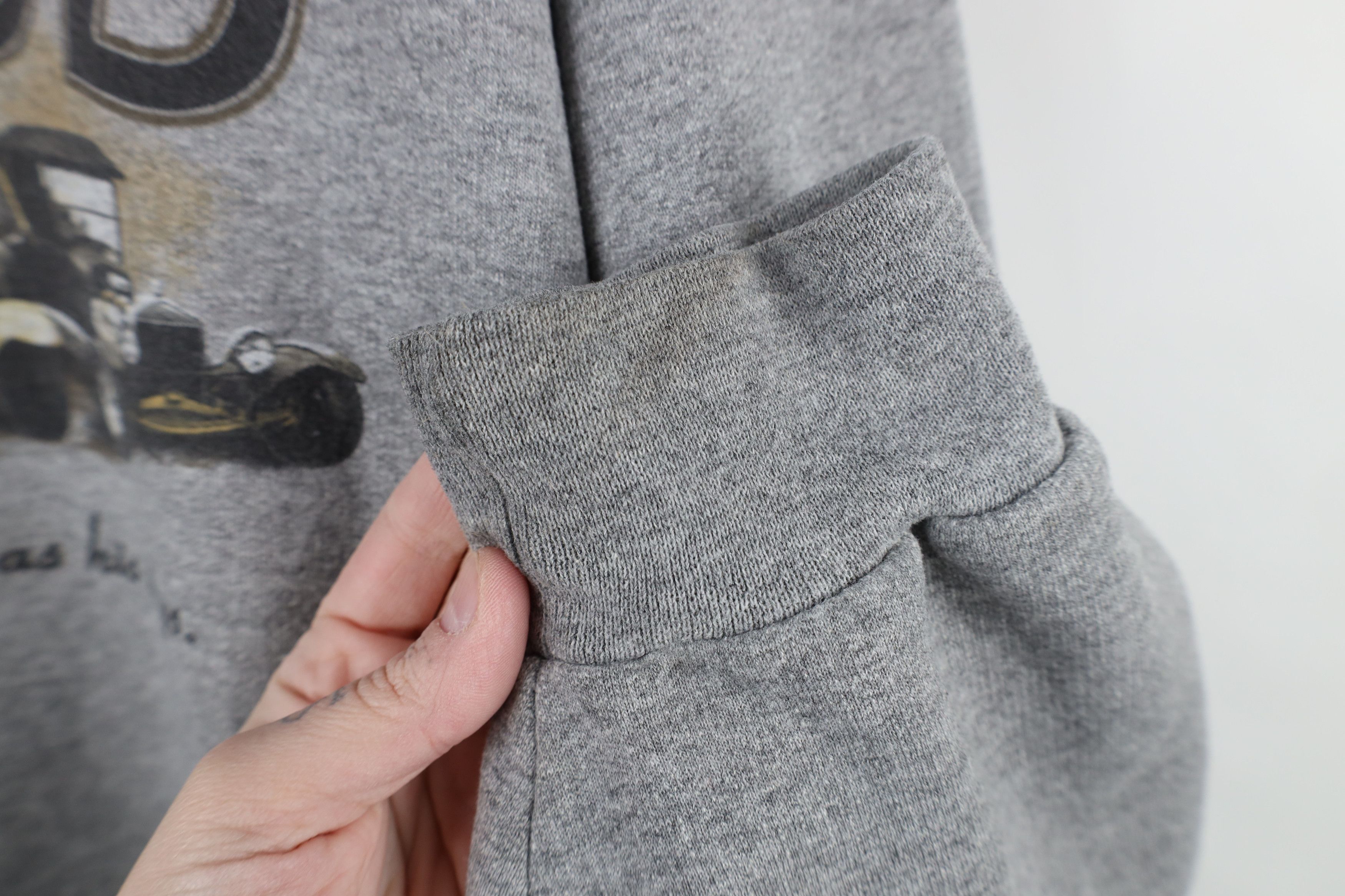 Vintage Vintage 90s Streetwear Classic Hot Rod Car Sweatshirt Gray Size US XXL / EU 58 / 5 - 5 Thumbnail