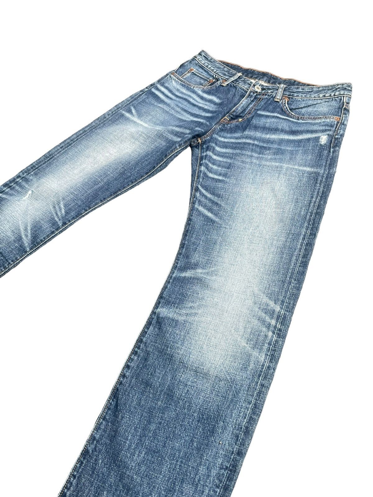 R.Newbold Min Rna Faded Distresed Denim Size 32" / US 10 / IT 46 - 2 Thumbnail