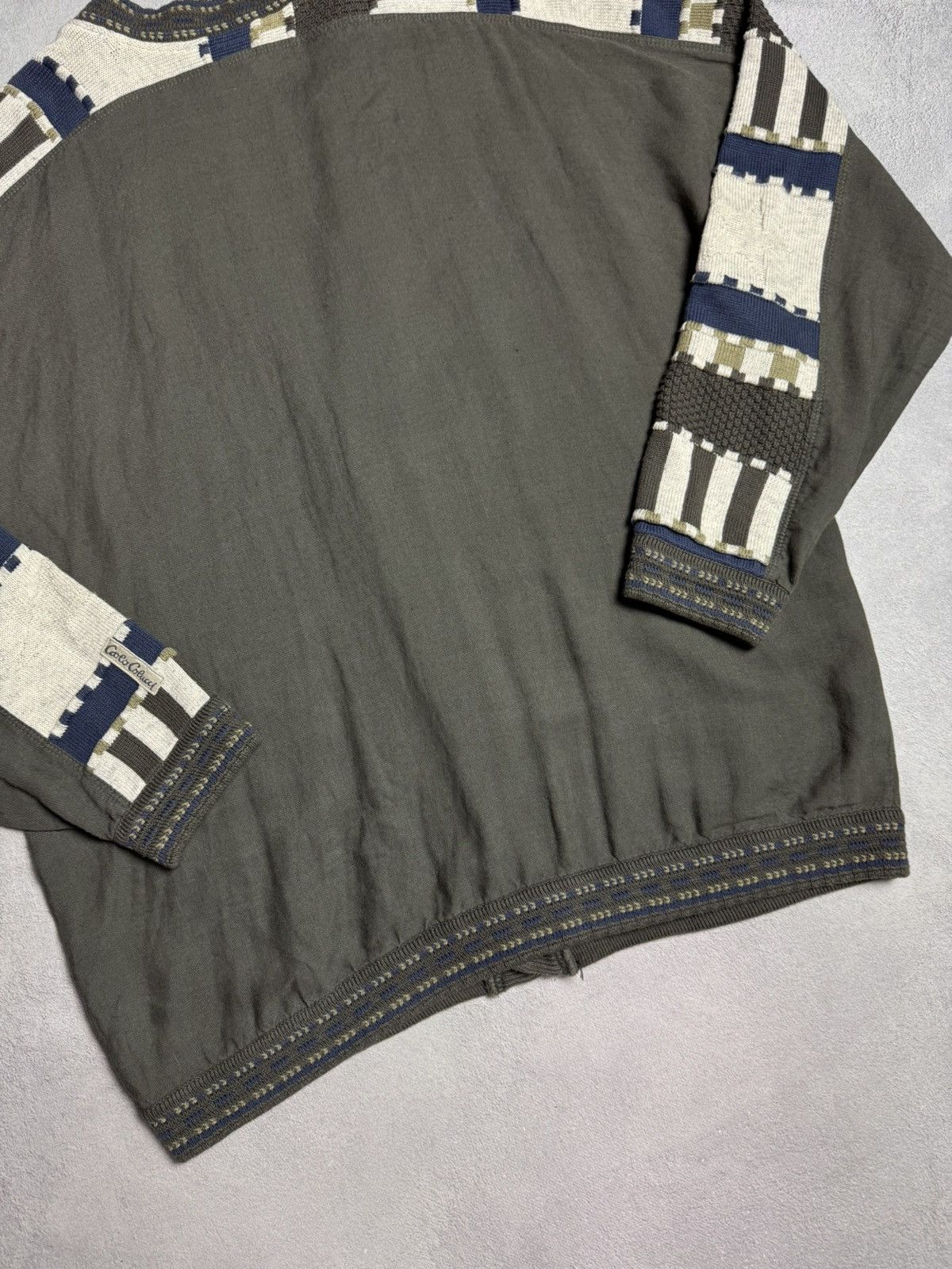 Carlo Colucci Carlo Colucci Vintage Cotton Acrylic V-Neck Knit Cardigan Size US XXL / EU 58 / 5 - 12 Thumbnail