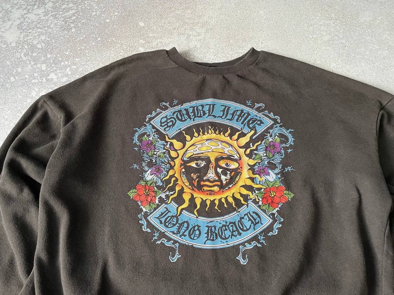 Band Tees × Sublime × Vintage Vintage Sublime Long Beach Crewneck Sweatshirt Big Logo Y2K Size US S / EU 44-46 / 1 - 2 Thumbnail
