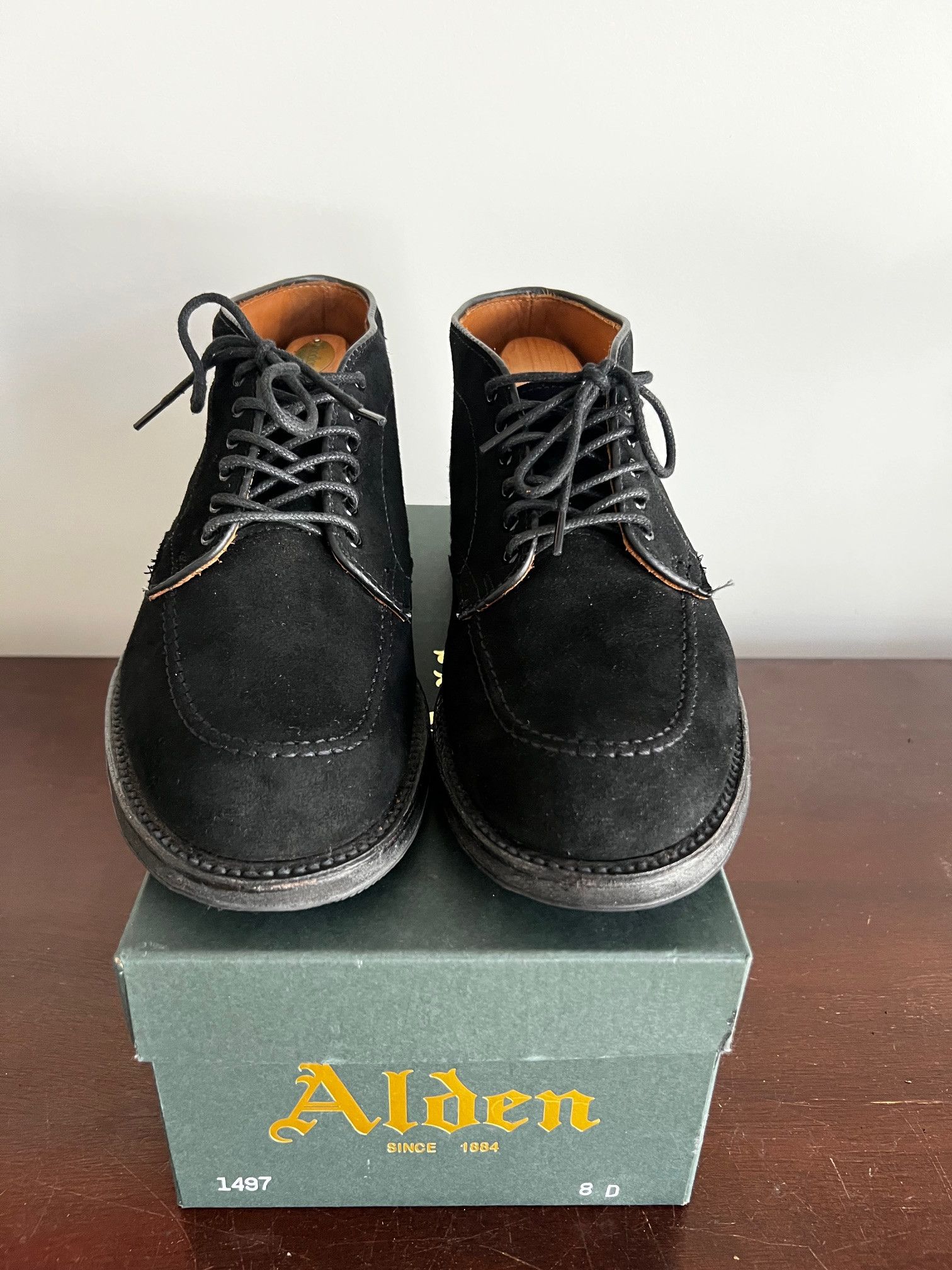 Alden Alden Indy Chukka Boot “Edmonds” Black Suede Size US 8 / EU 41 - 8 Thumbnail