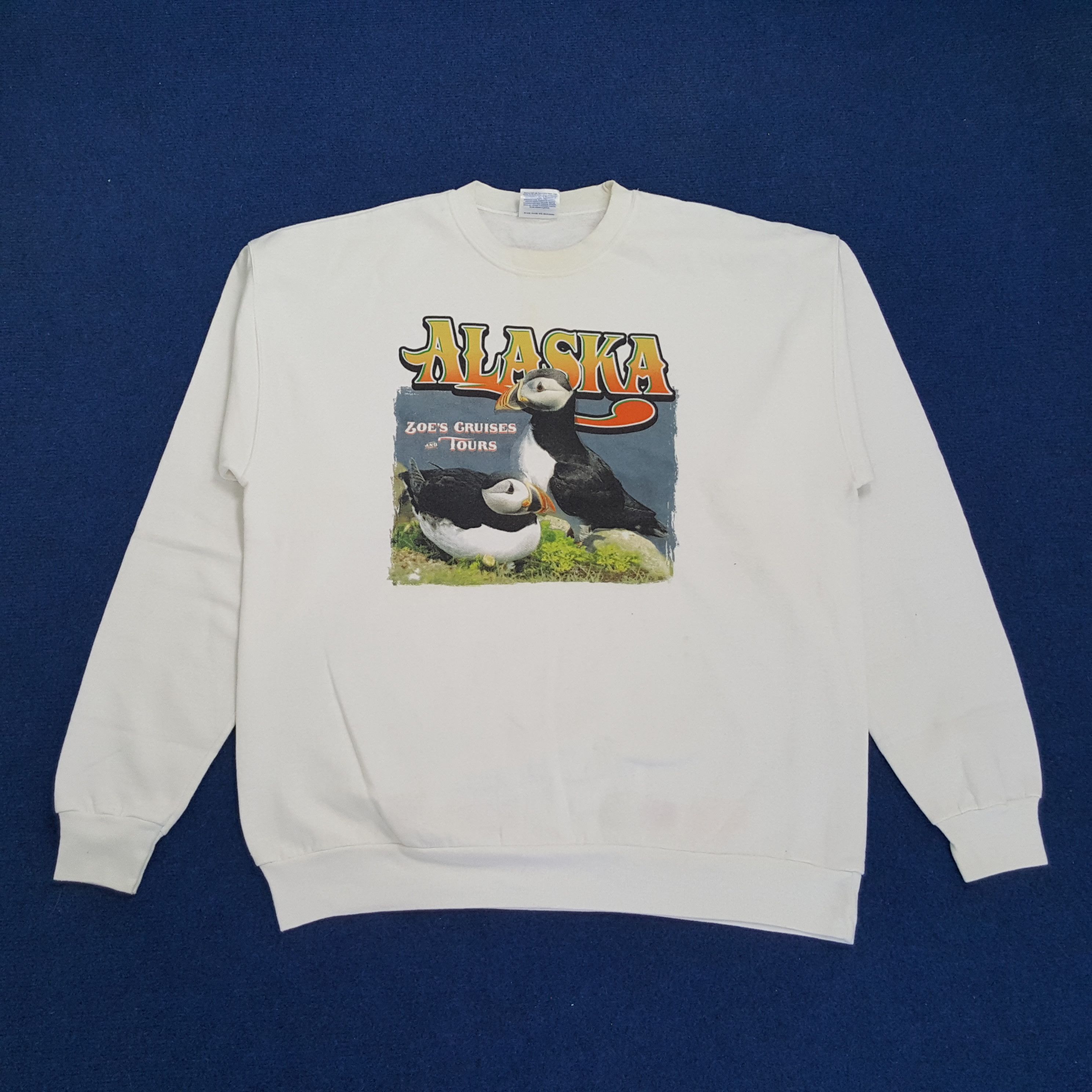 Band Tees × Vintage Vintage ALASKA Zoe's Cruises Tours Sweatshirt Size US L / EU 52-54 / 3 - 1 Thumbnail