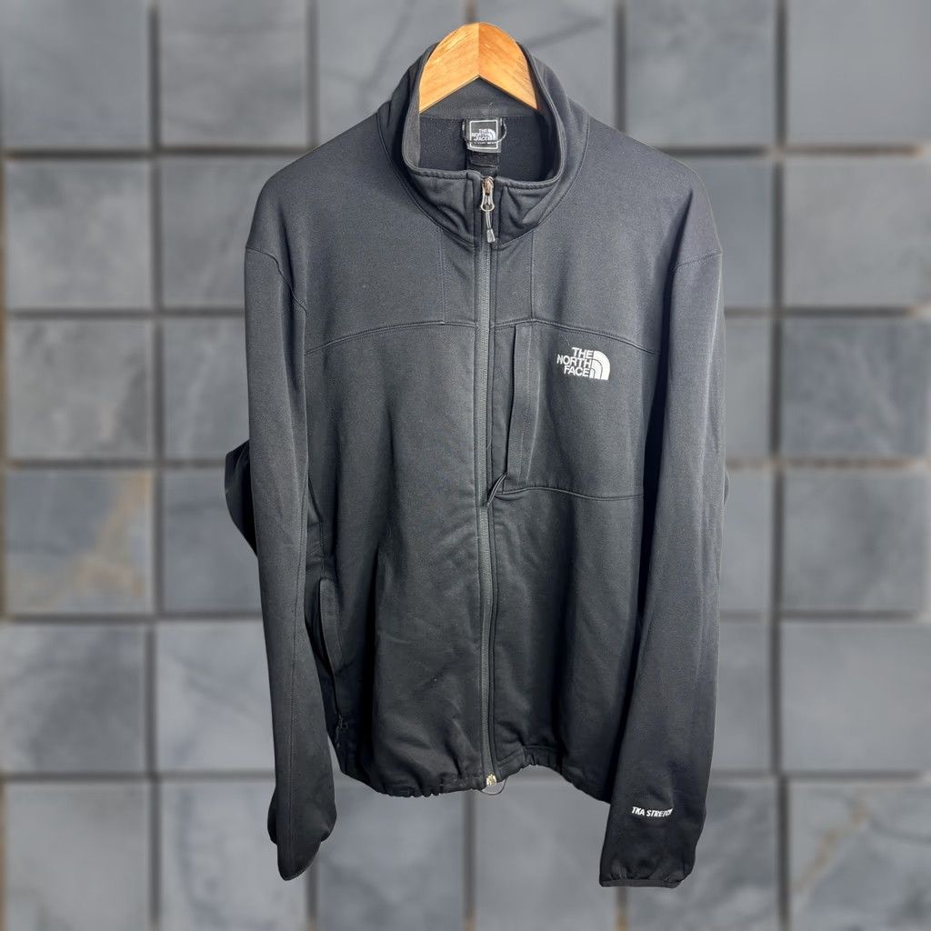 The North Face The North Face Jacket Mens L Black TKA Stretch Full Zip Fleece Outdoor Hiking Walking Windbreaker Casual Travel Size US L / EU 52-54 / 3 - 1 Thumbnail