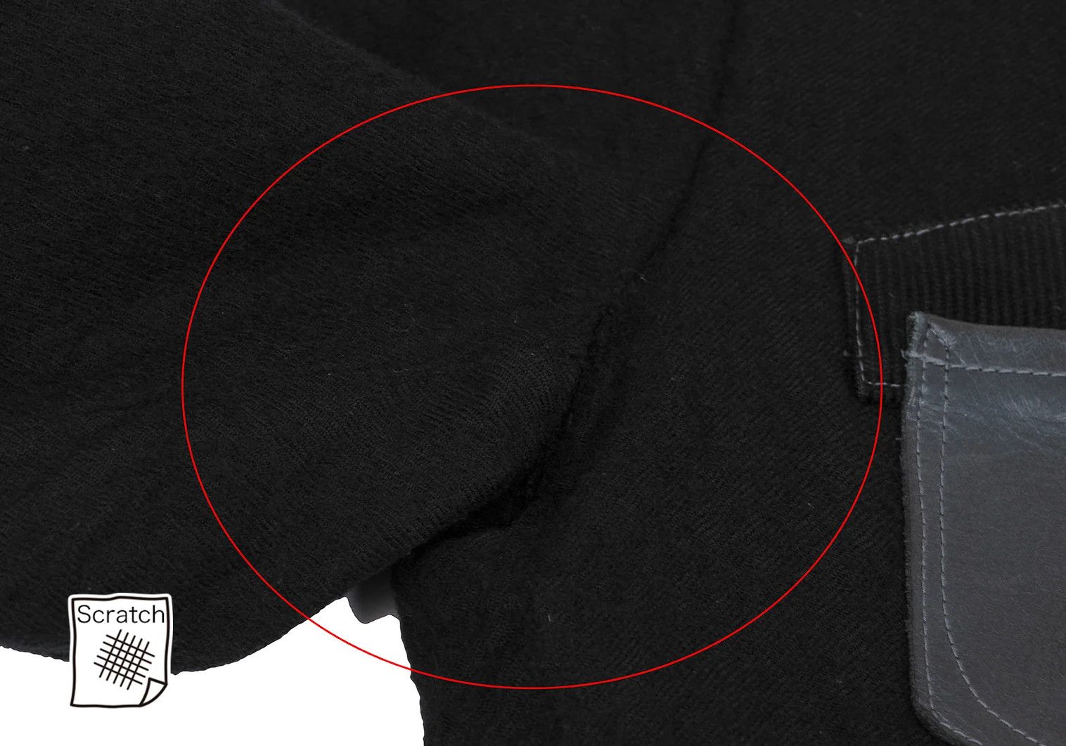 Junya Watanabe Wool Felted Leather Pocket Jacket in Black, Size XS Size US XS / EU 42 / 0 - 3 Thumbnail