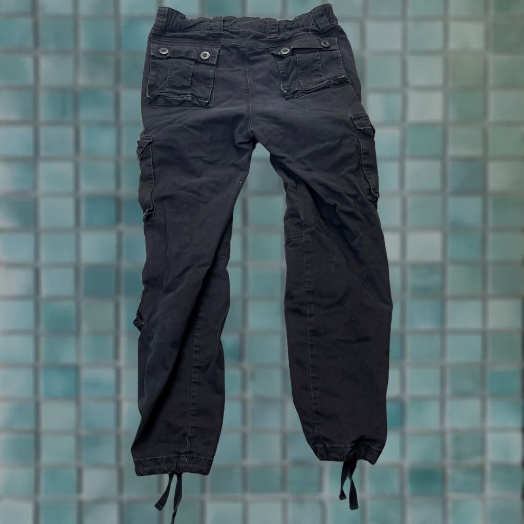 Vintage Must Way Pants Womens 32 Black Cargo Army Utility Military Multi Combat Tactical Pants Casual Travel City 90s? Size 24" / US 00 / IT 34 - 1 Thumbnail