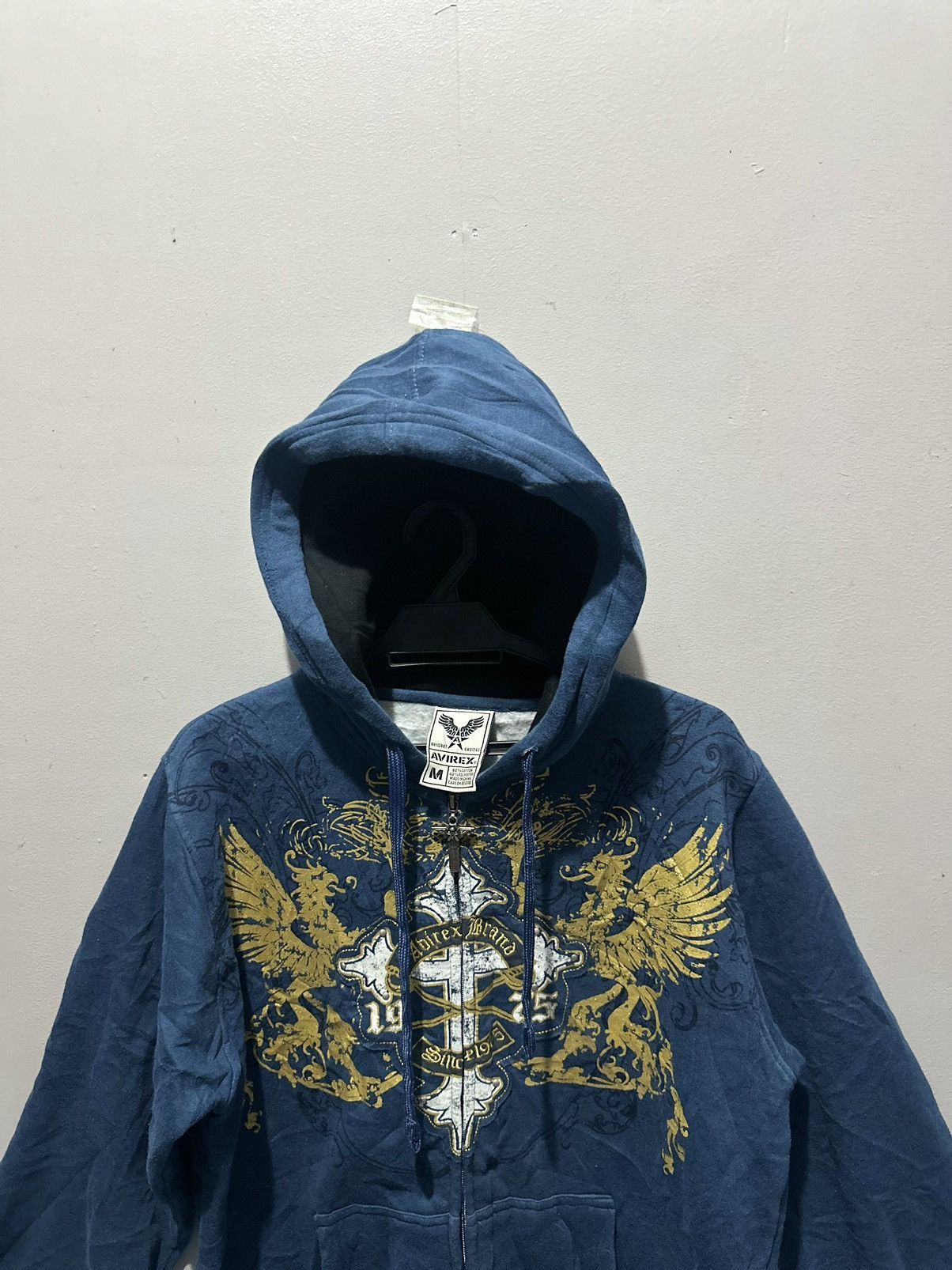 Avirex × Vintage Avirex Hoodie Mens Size M Fullzipper Size US M / EU 48-50 / 2 - 9 Thumbnail