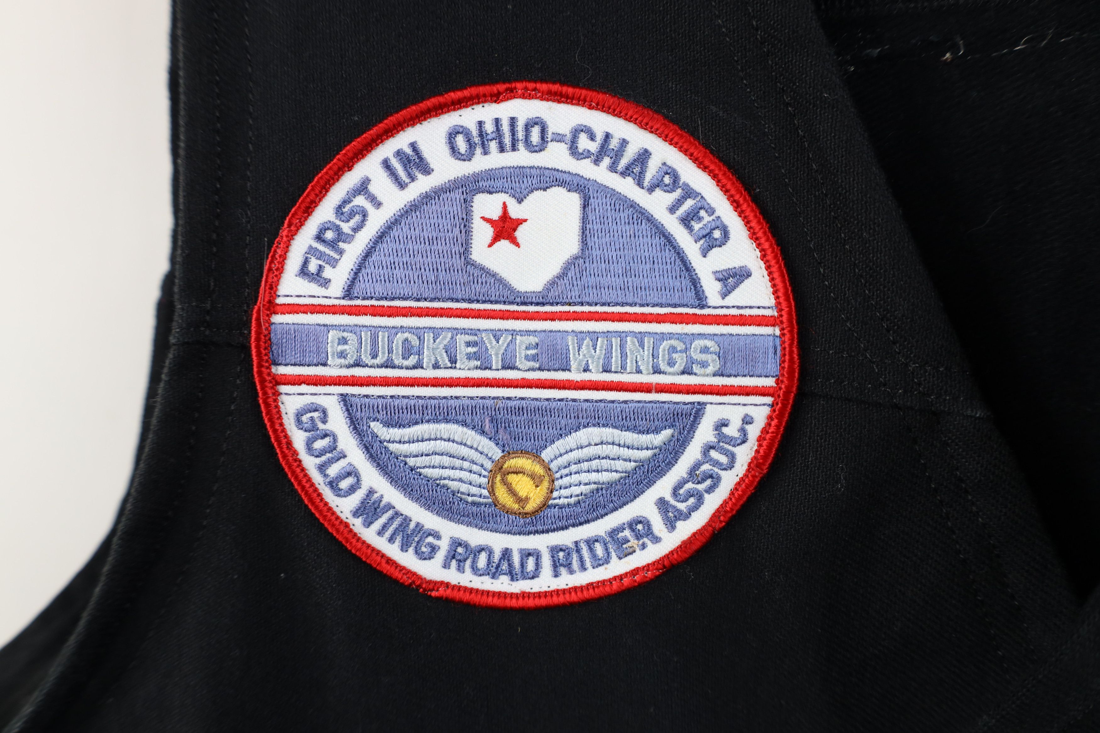 Vintage Vintage Wings GWRRA Button Motorcycle Vest Jacket Black Size US M / EU 48-50 / 2 - 6 Thumbnail
