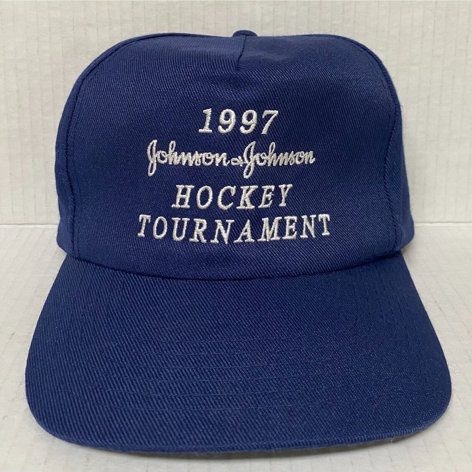 The Unbranded Brand Vtg 1997 Johnson & Johnson Ice Hockey Tournament Hat Cap Size ONE SIZE - 1 Thumbnail