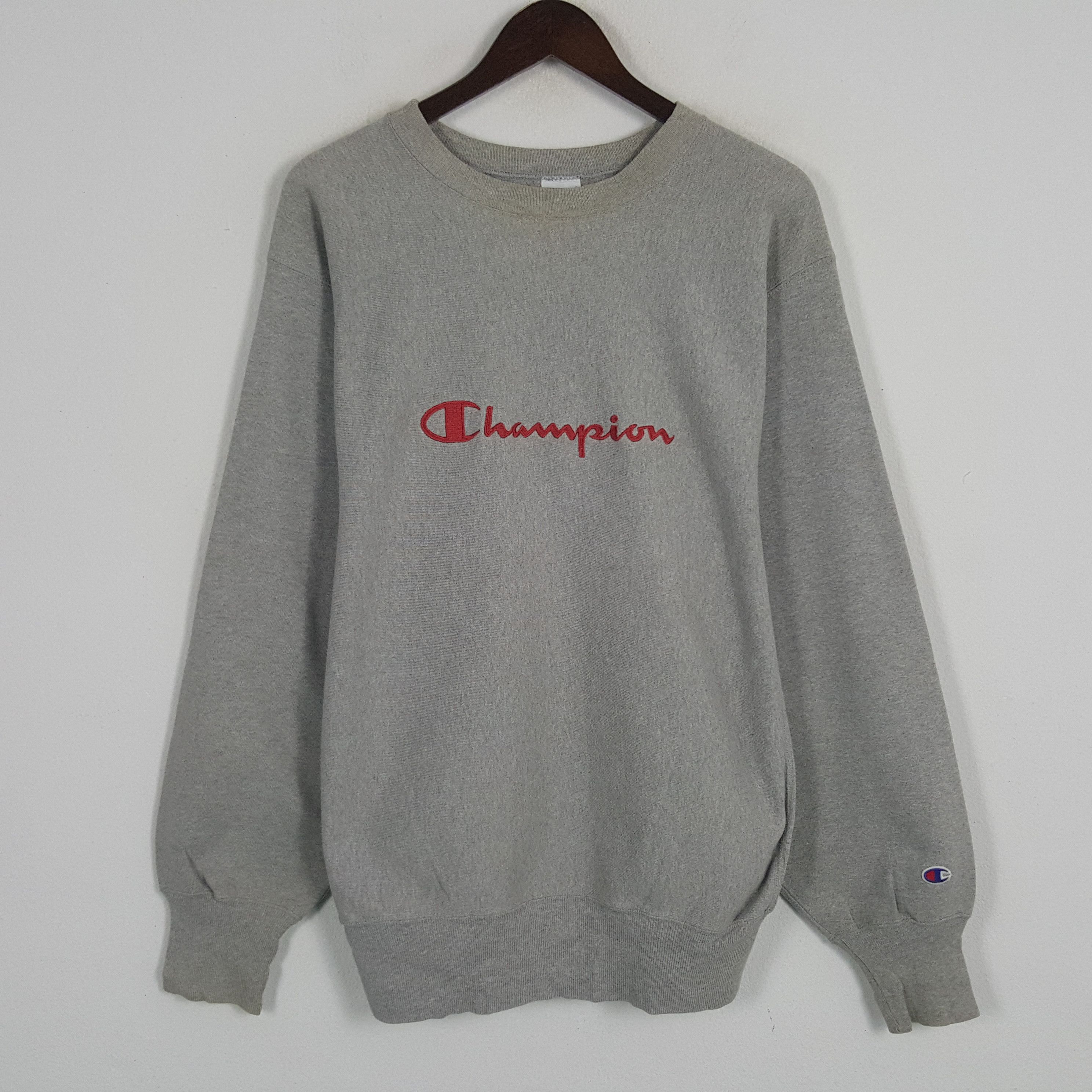 Champion × Vintage Vintage Champions Red Spell Out Sweatshirt Size US L / EU 52-54 / 3 - 1 Thumbnail