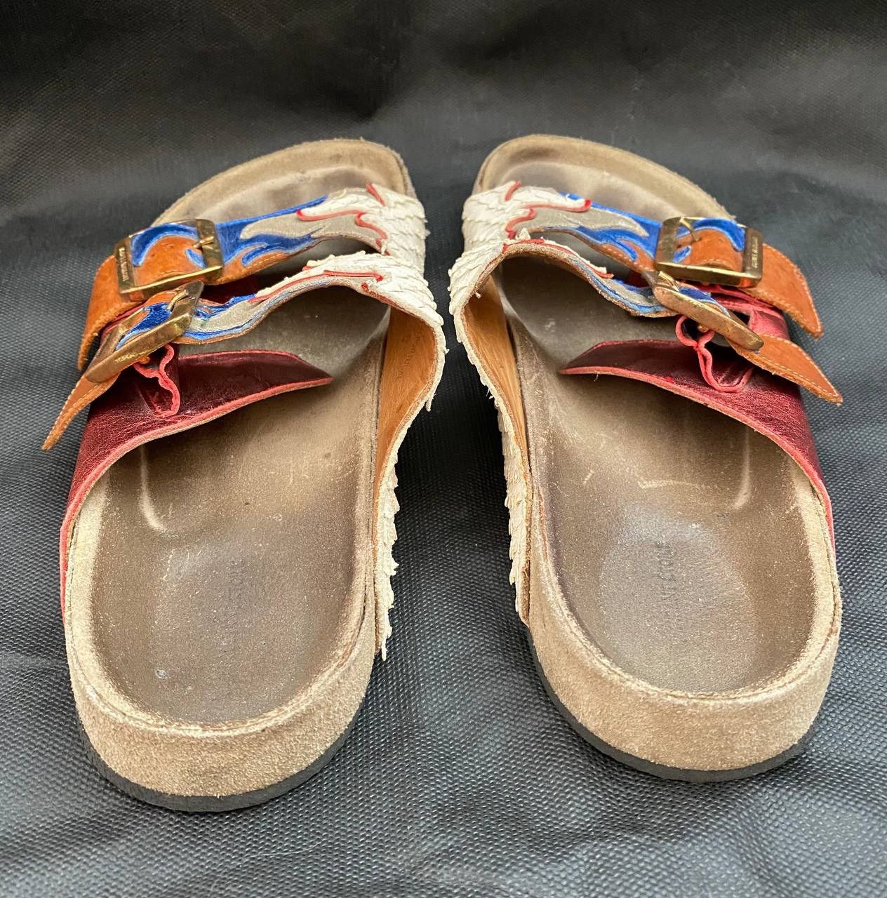 Isabel Marant 🔥 Isabel Marant Double-Buckle Flame Flat Sandal, Red Size US 5.5 / EU 38 - 7 Thumbnail
