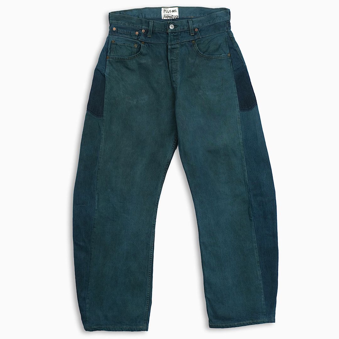 Japanese Brand × Levi's × Vintage REPEAT PLUS 002 Double Waist Dirty Green (RP002G3202) Size US 32 / EU 48 - 1 Thumbnail