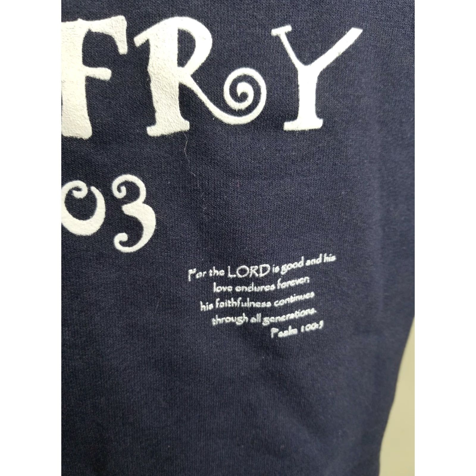 Hanes VINTAGE Hanes Womens S Crewneck Sweatshirt Fish Fry 2003 Double-Sided Hanes Her Way Shirt Pullover Blue 2003 Fish Fry Activewear Womens Sweatshirt C Size S / US 4 / IT 40 - 4 Thumbnail
