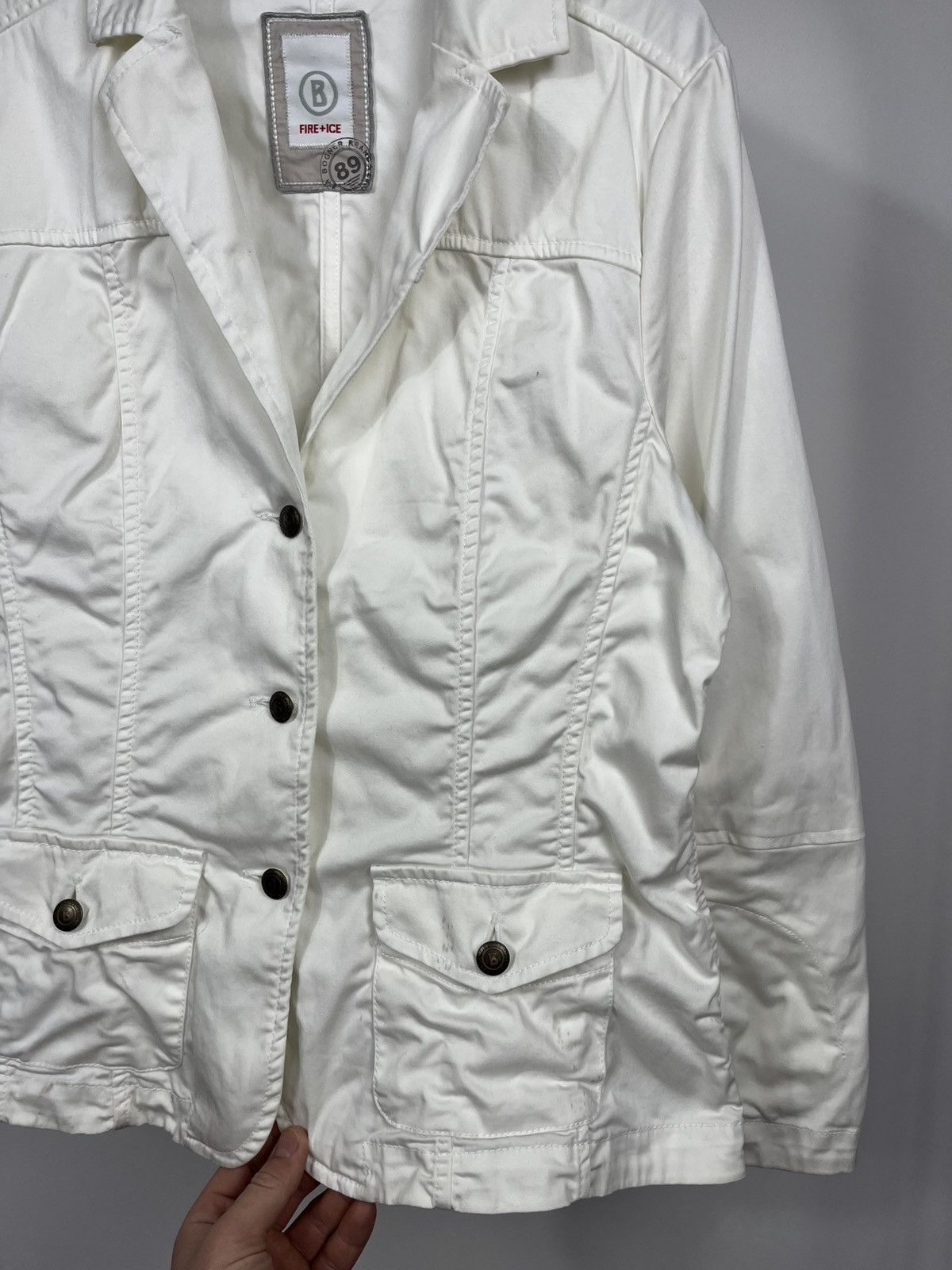 Bogner Fire Ice Womens White Blazer Jacket Lightweight Casual Size S / US 4 / IT 40 - 6 Thumbnail