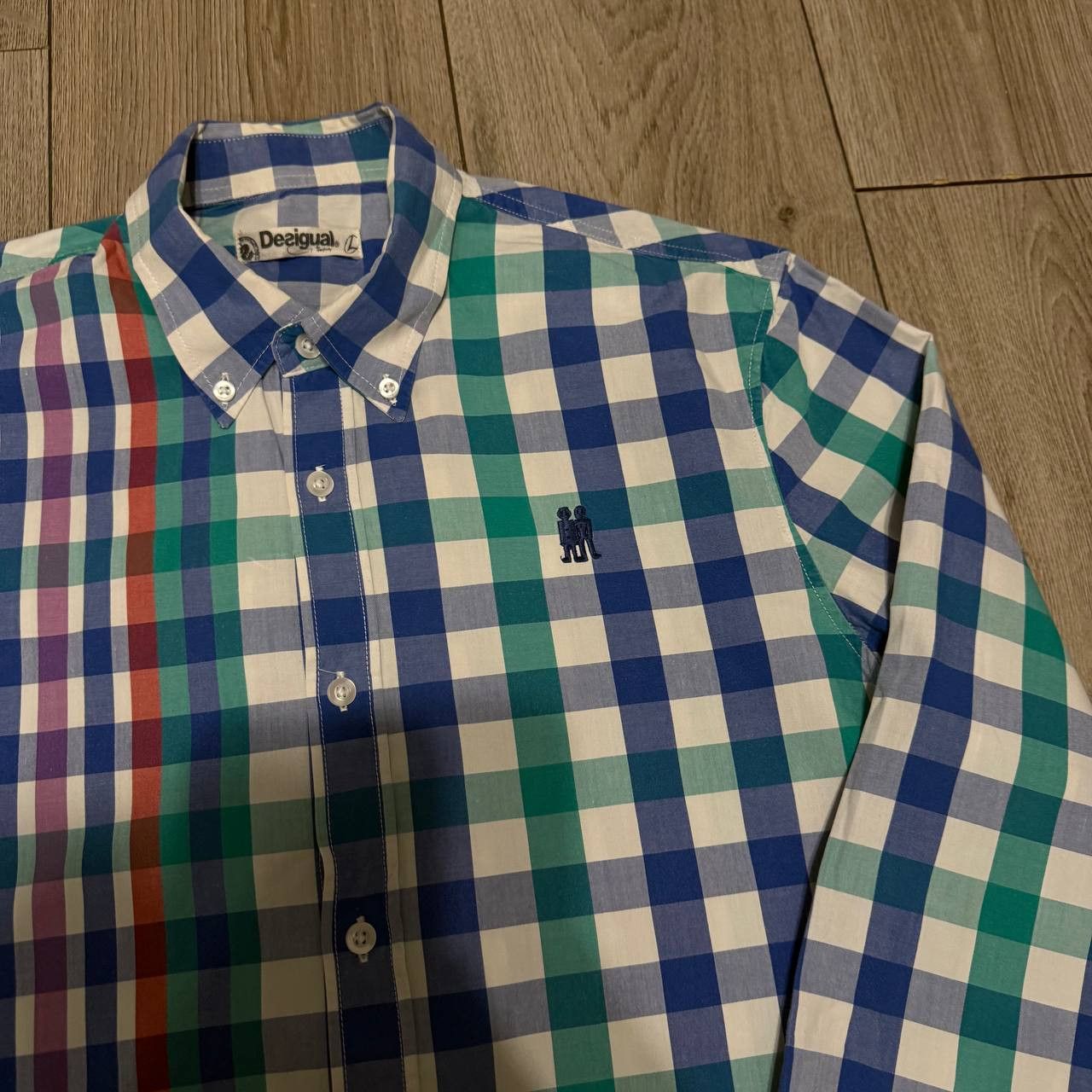 Desigual Desigual Shirt mens buttons up check paint Large Cotton Size US L / EU 52-54 / 3 - 3 Thumbnail