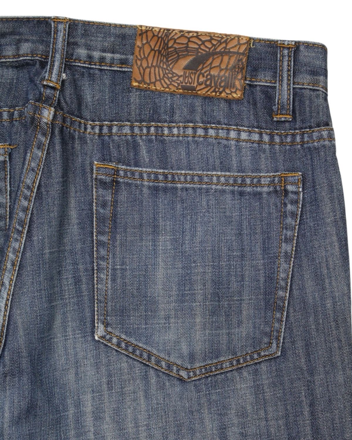 Roberto Cavalli 2000S JUST CAVALLI EMBROIDERED WESTERN DENIM JEANS Size US 31 - 4 Thumbnail
