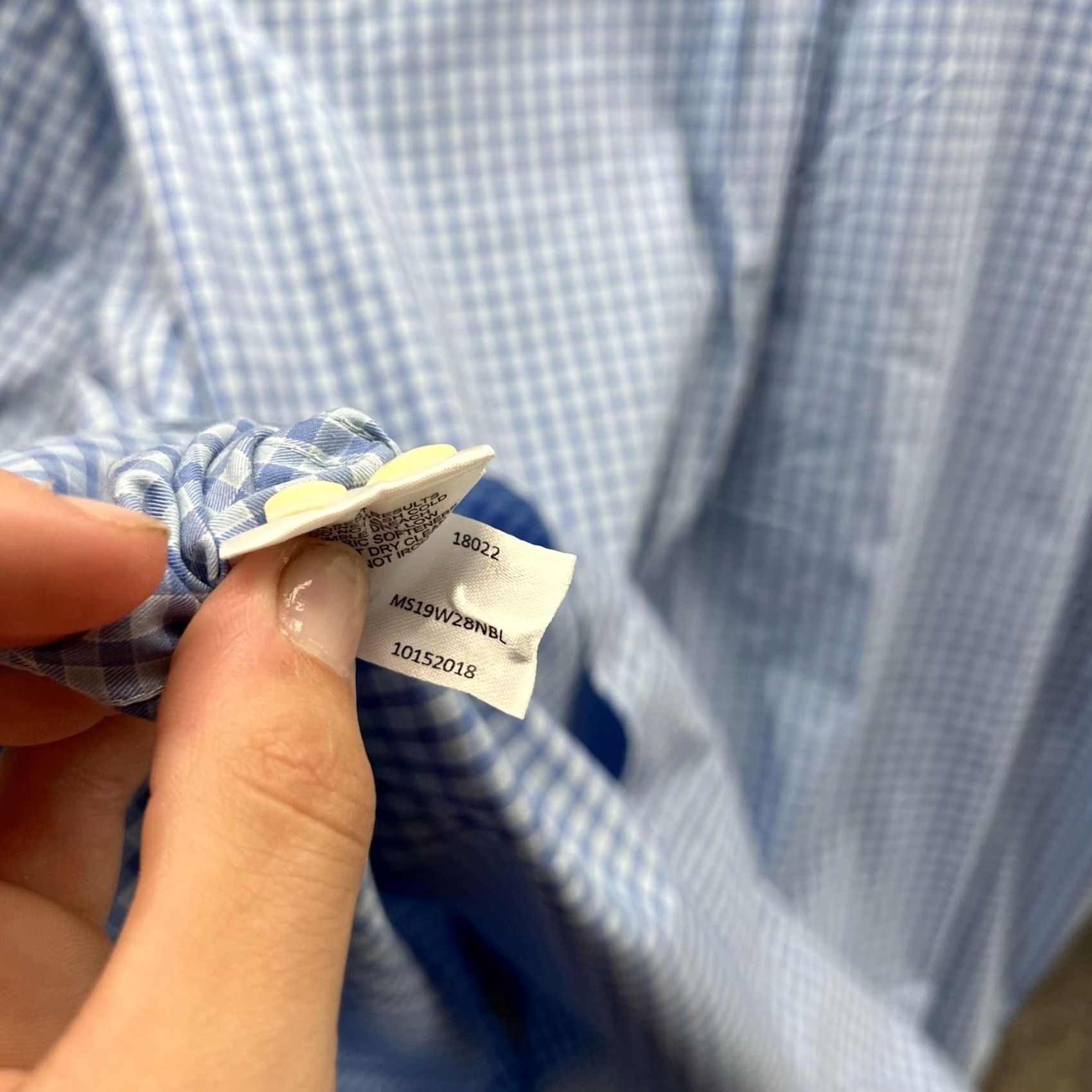 Peter Millar Peter Millar Shirt Mens 2XL Blue Check Long Sleeve Button Front Casual Woven Size US XXL / EU 58 / 5 - 3 Thumbnail