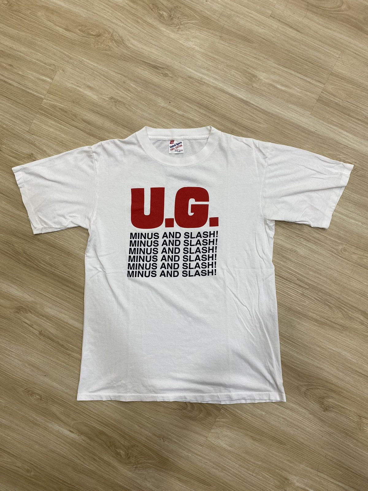 Vintage UG Man Minus And Slash Size US L / EU 52-54 / 3 - 1 Thumbnail